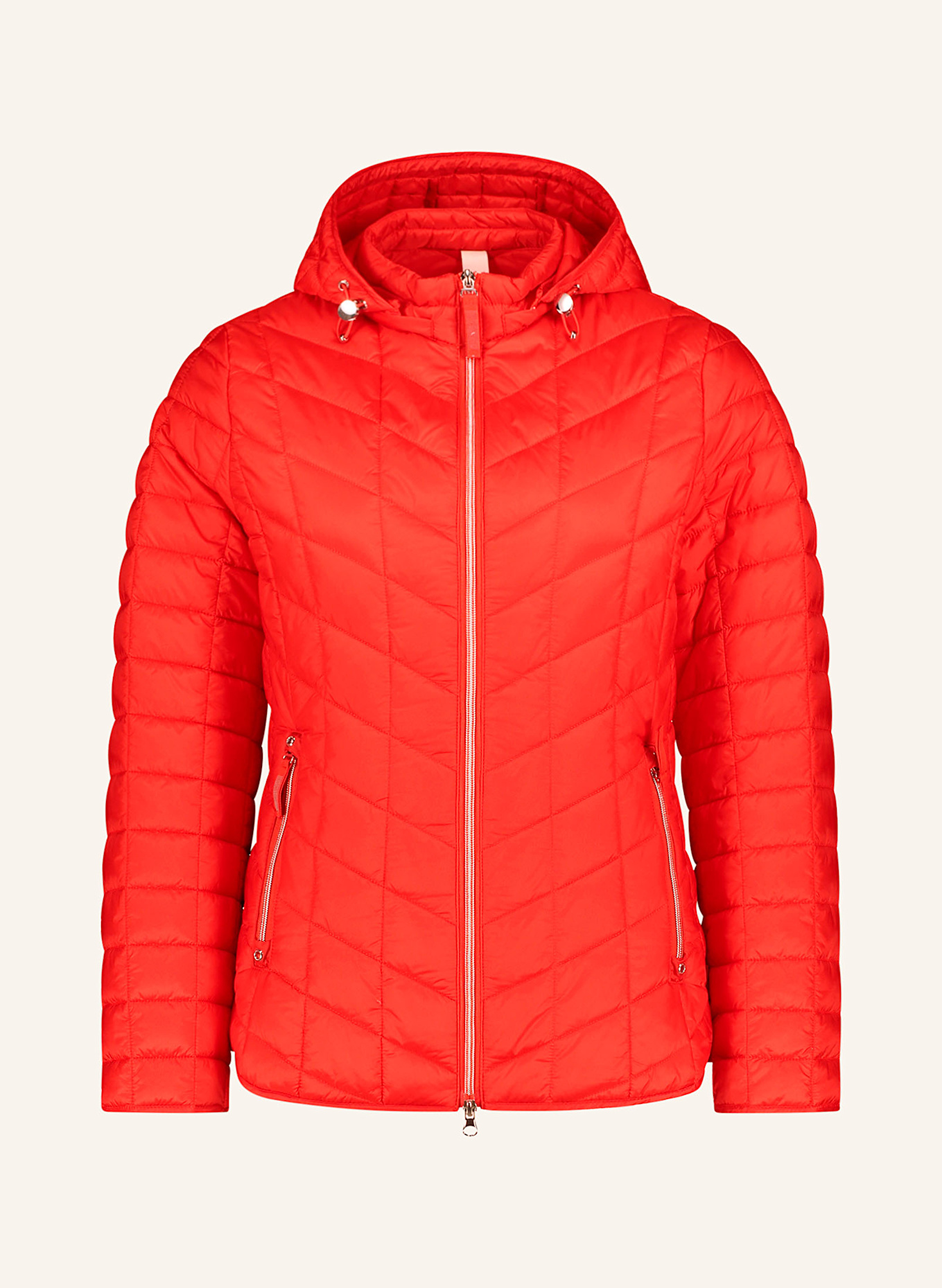 Betty Barclay Steppjacke mit abnehmbarer Kapuze: ROT