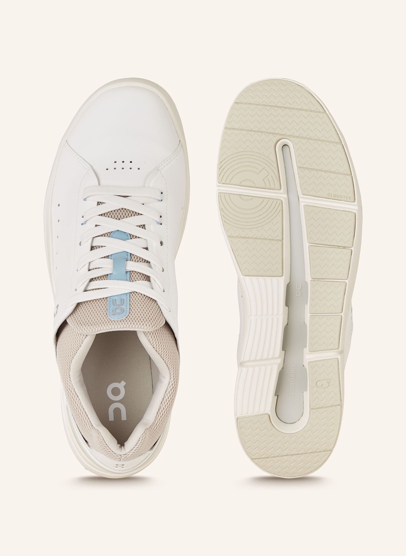 On Sneaker THE ROGER ADVANTAGE, Farbe: WEISS/ BEIGE (Bild 5)
