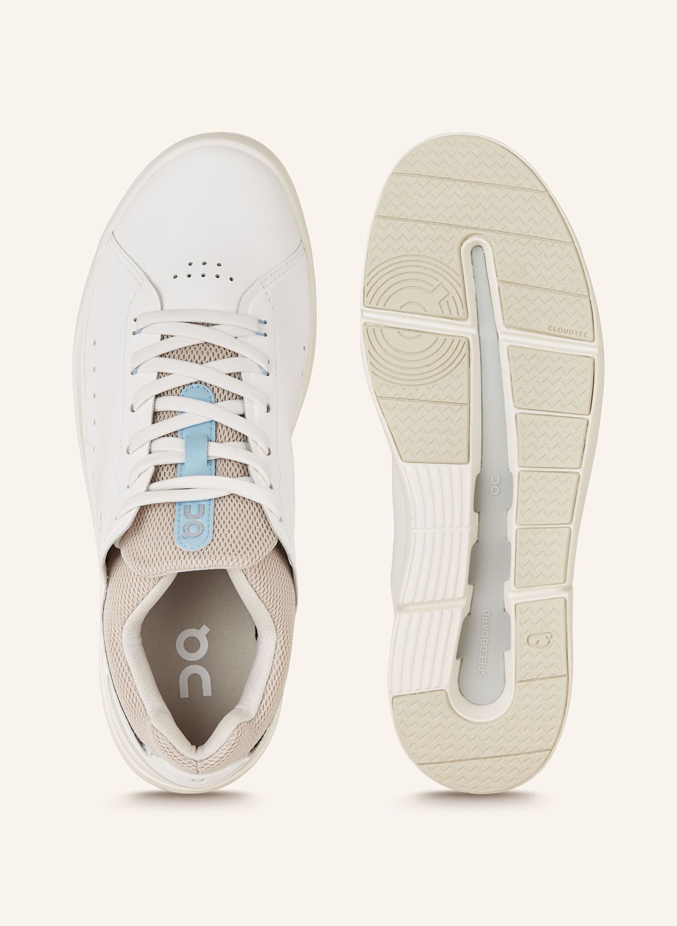 On Sneaker THE ROGER ADVANTAGE, Farbe: WEISS/ BEIGE (Bild 5)
