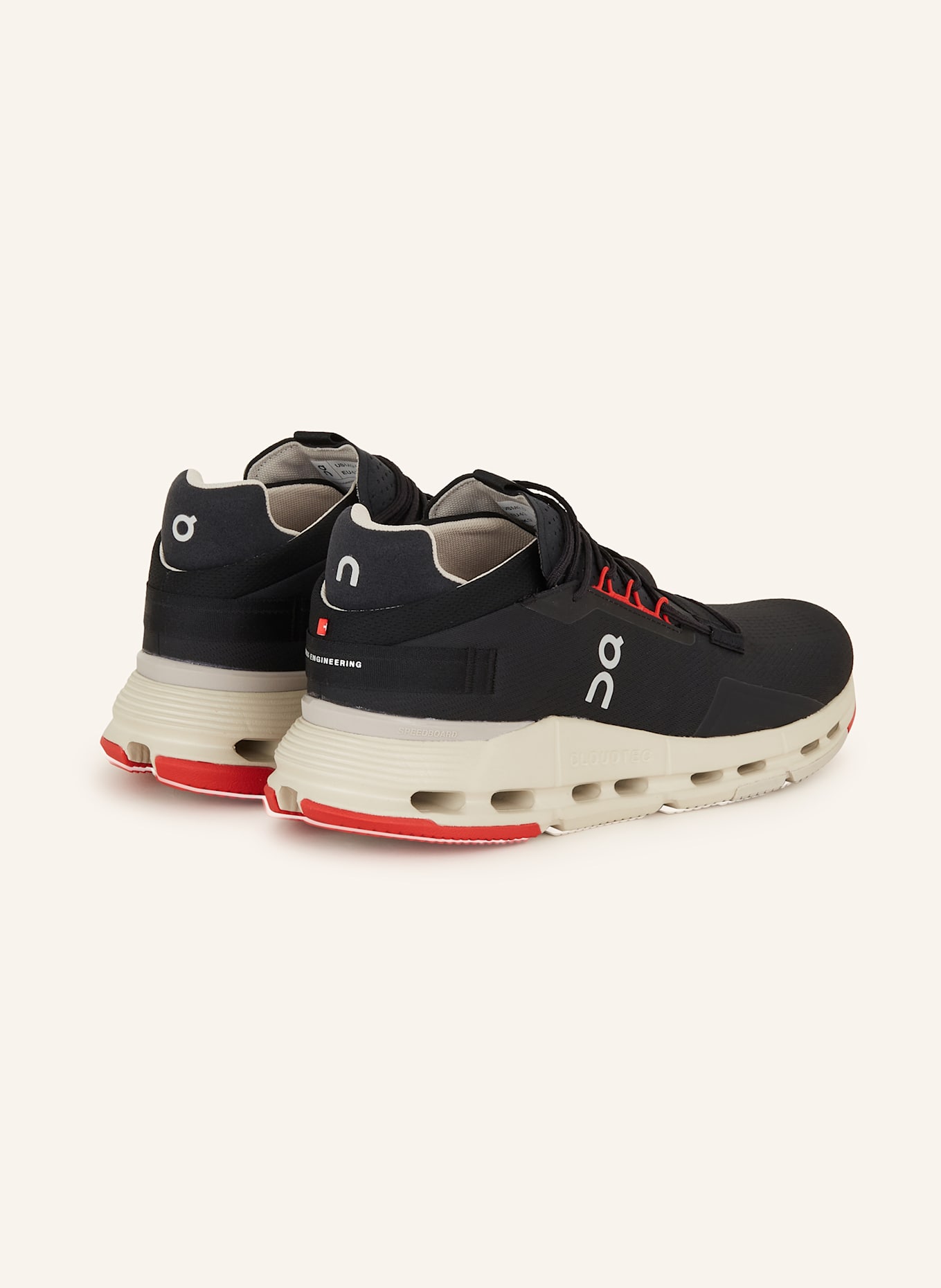 On Sneaker CLOUDNOVA 2, Farbe: SCHWARZ/ ROT (Bild 2)