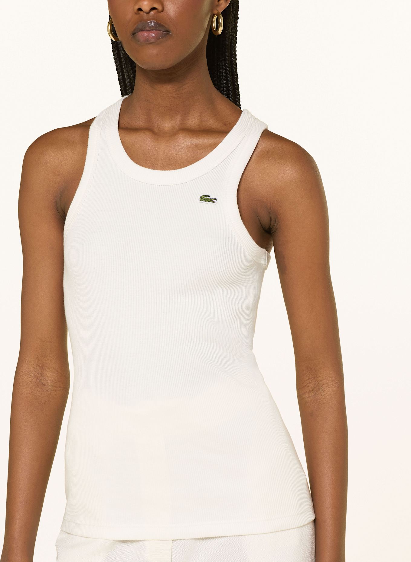 LACOSTE Top: WEISS