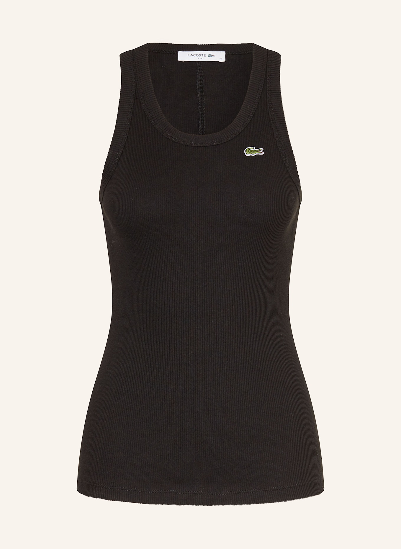 LACOSTE Top: SCHWARZ