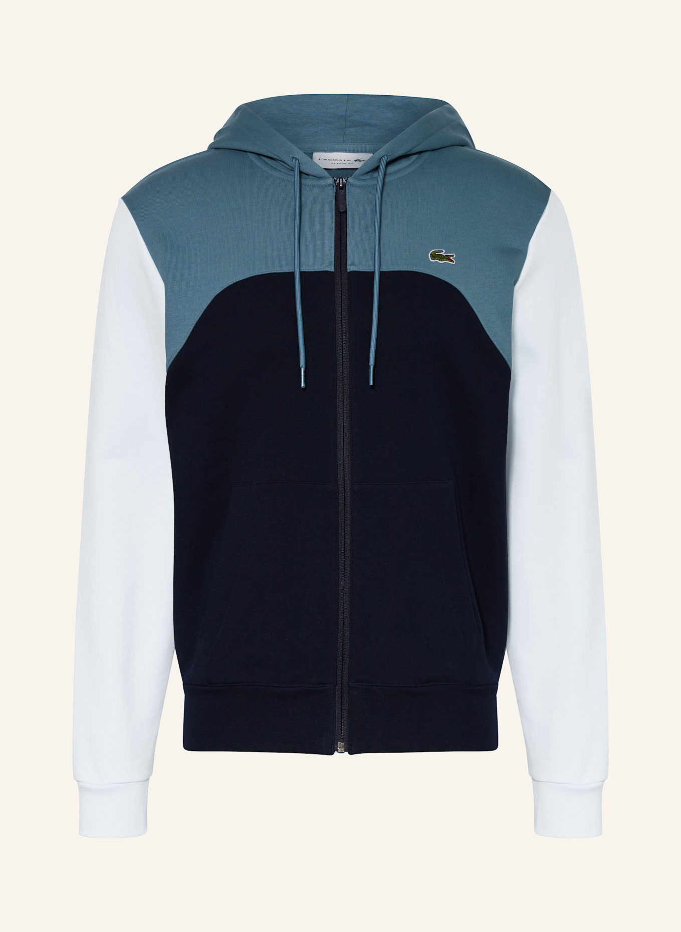 LACOSTE Sweatjacke: Vestido-camiseta Lacoste L