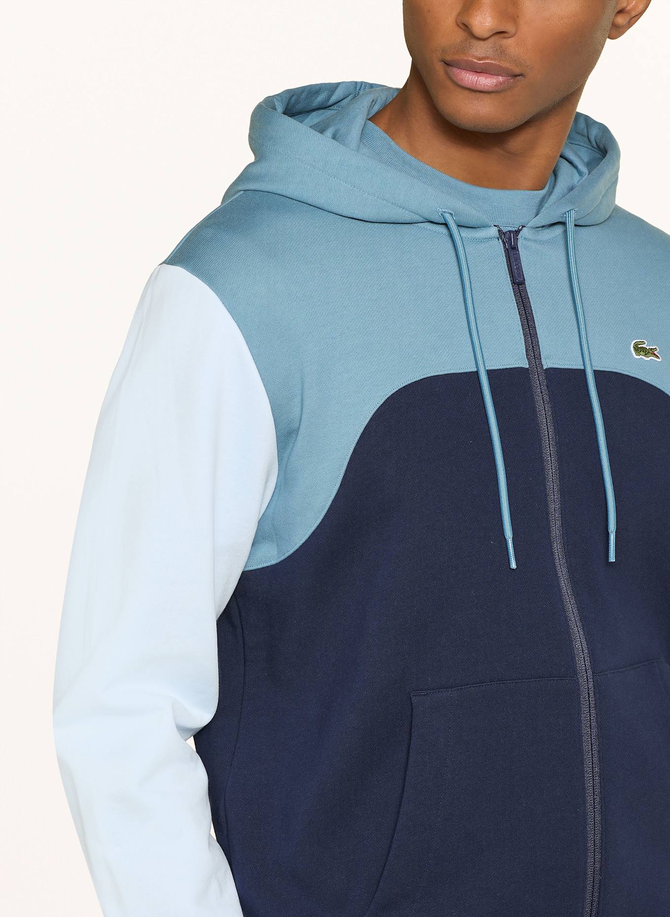 LACOSTE Sweatjacke: Vestido-camiseta Lacoste L