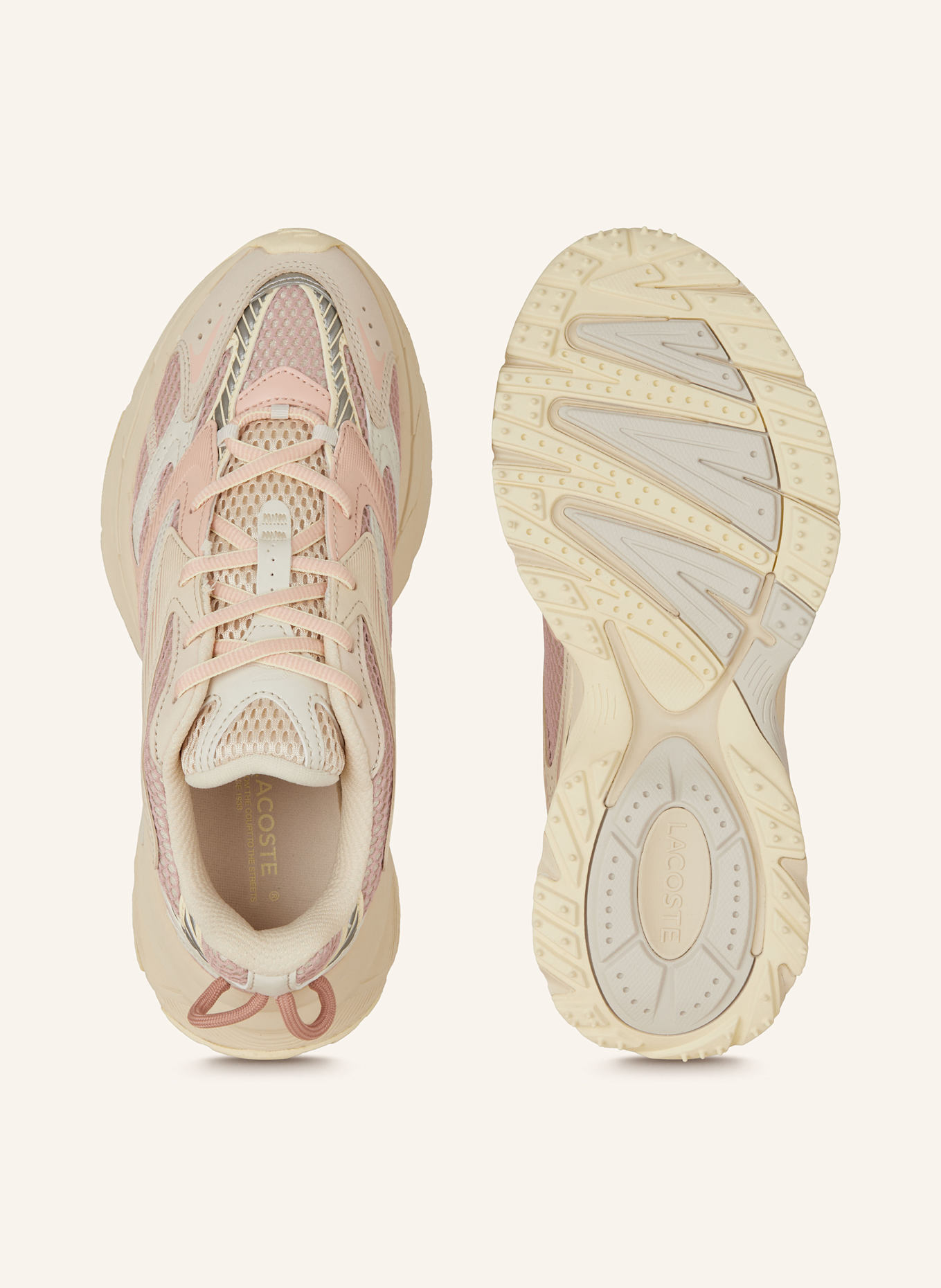 LACOSTE Sneaker L003 NEO SHOT: ECRU/ HELLROSA