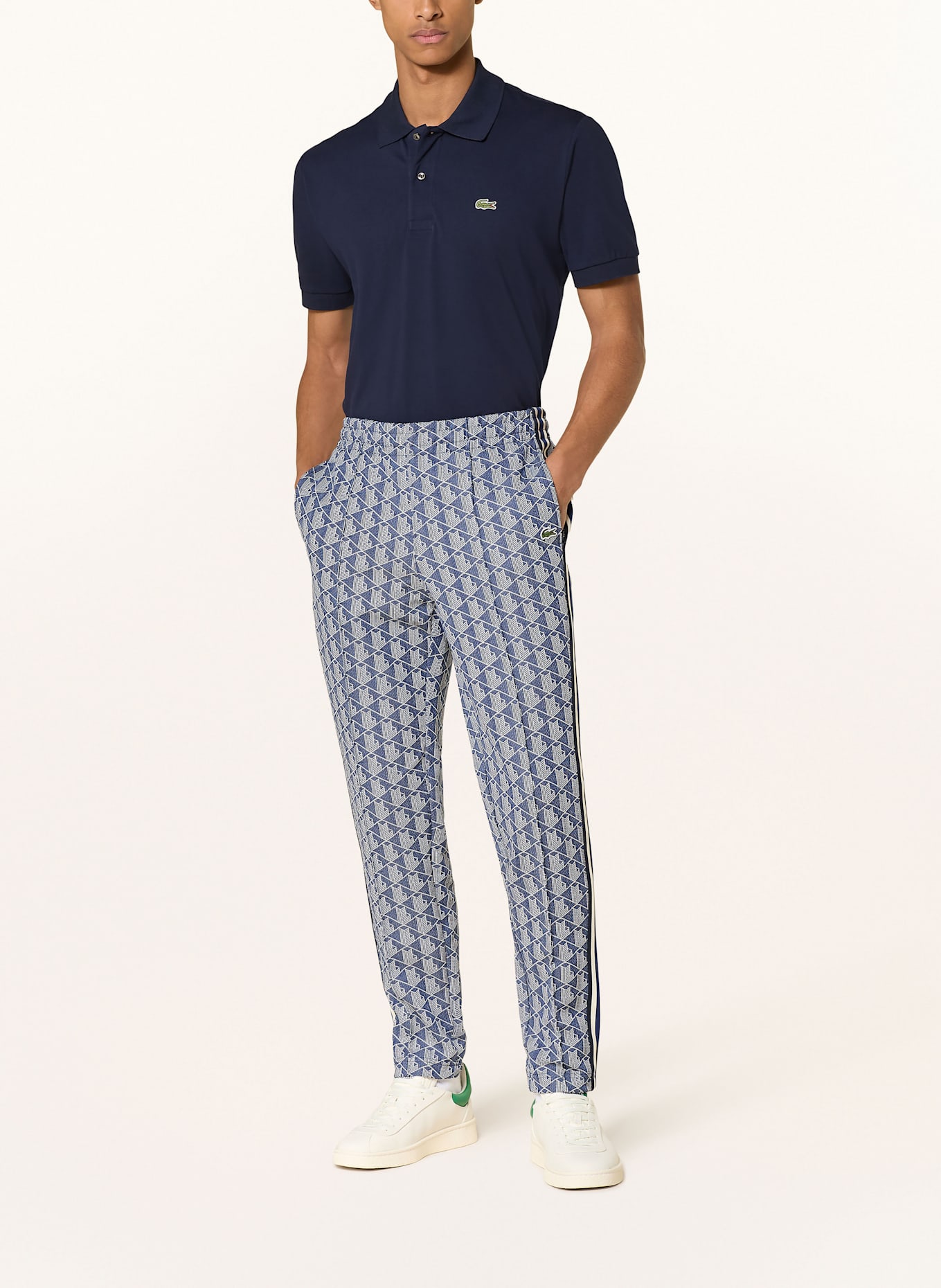 LACOSTE Piqué-Poloshirt: DUNKELBLAU