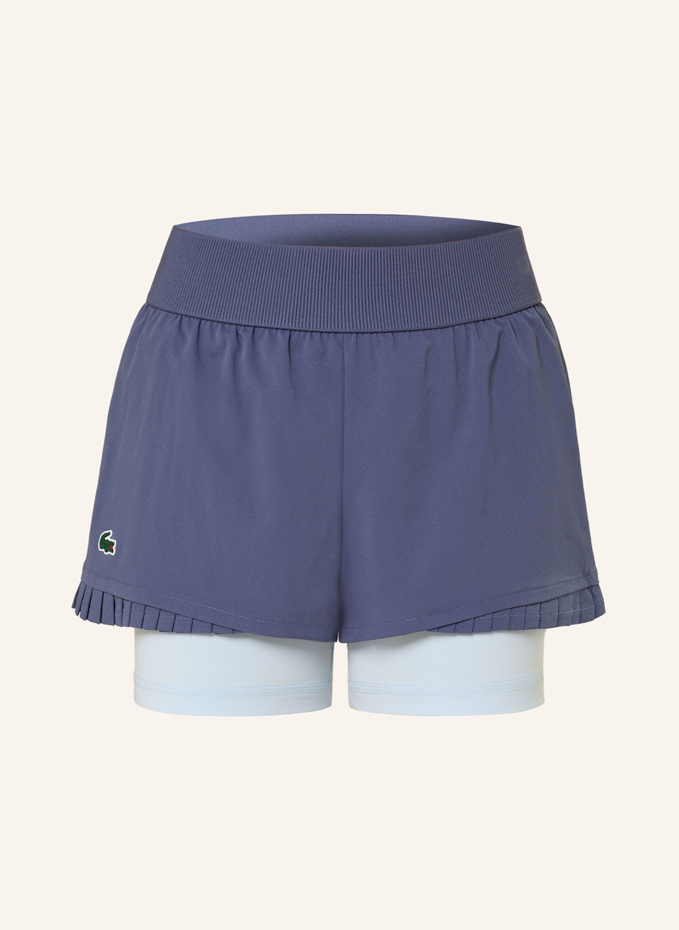 LACOSTE 2-in1-Tennisshorts: DUNKELLILA