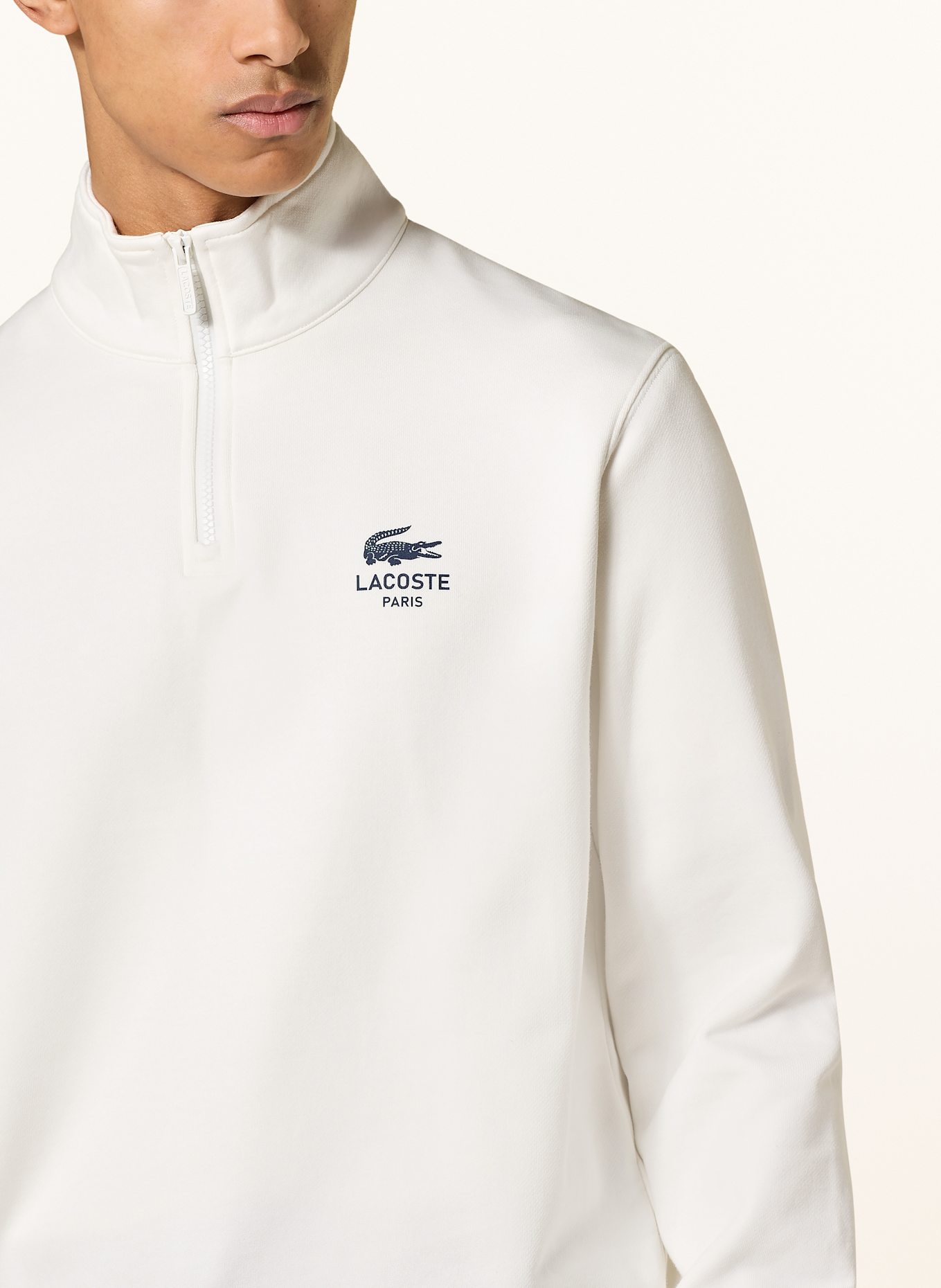 LACOSTE Mikinový troyer: BÍLÁ