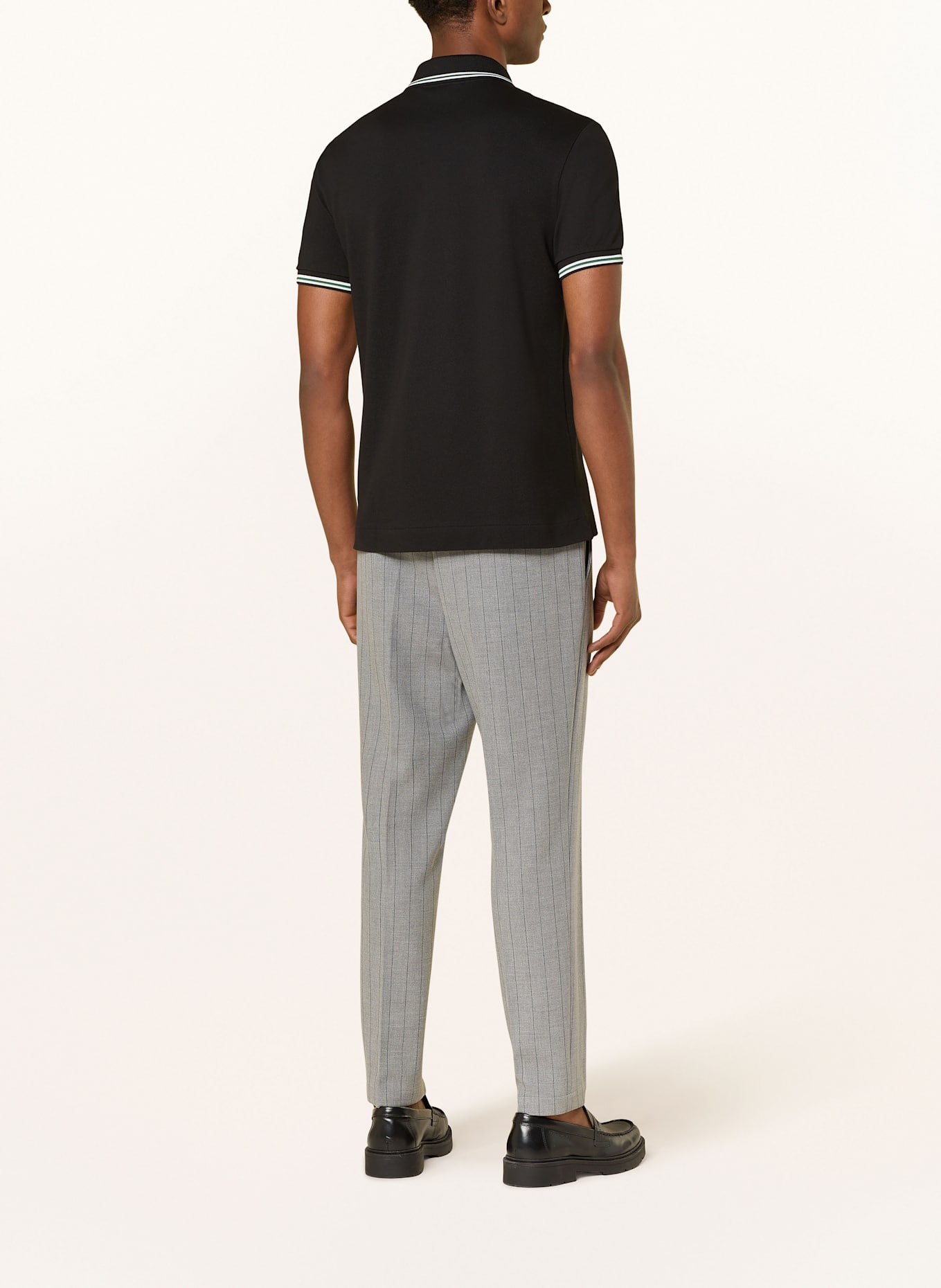 LACOSTE Polokošile z piké Regular Fit: ČERNÁ