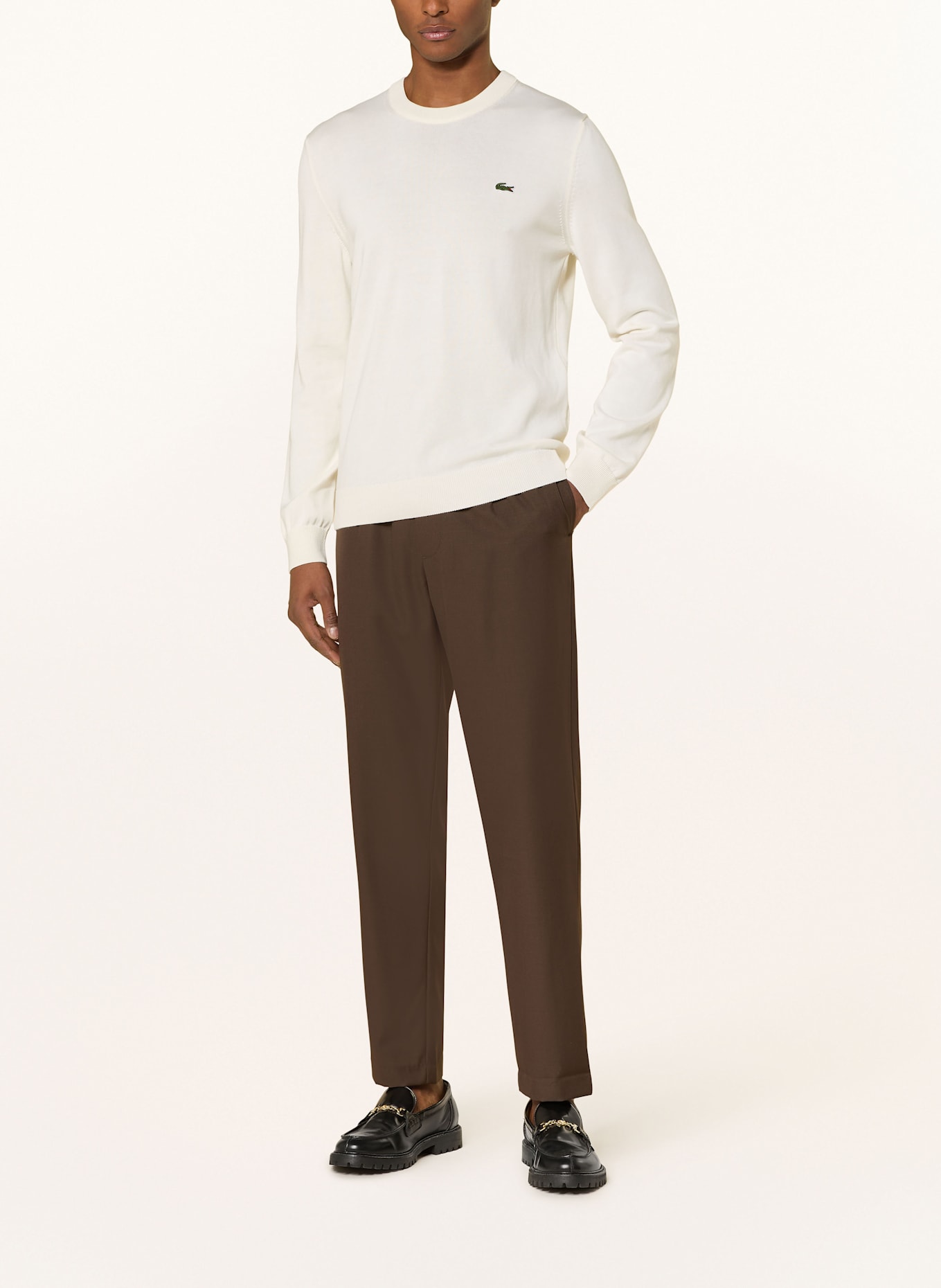 LACOSTE Sweater: CREAM