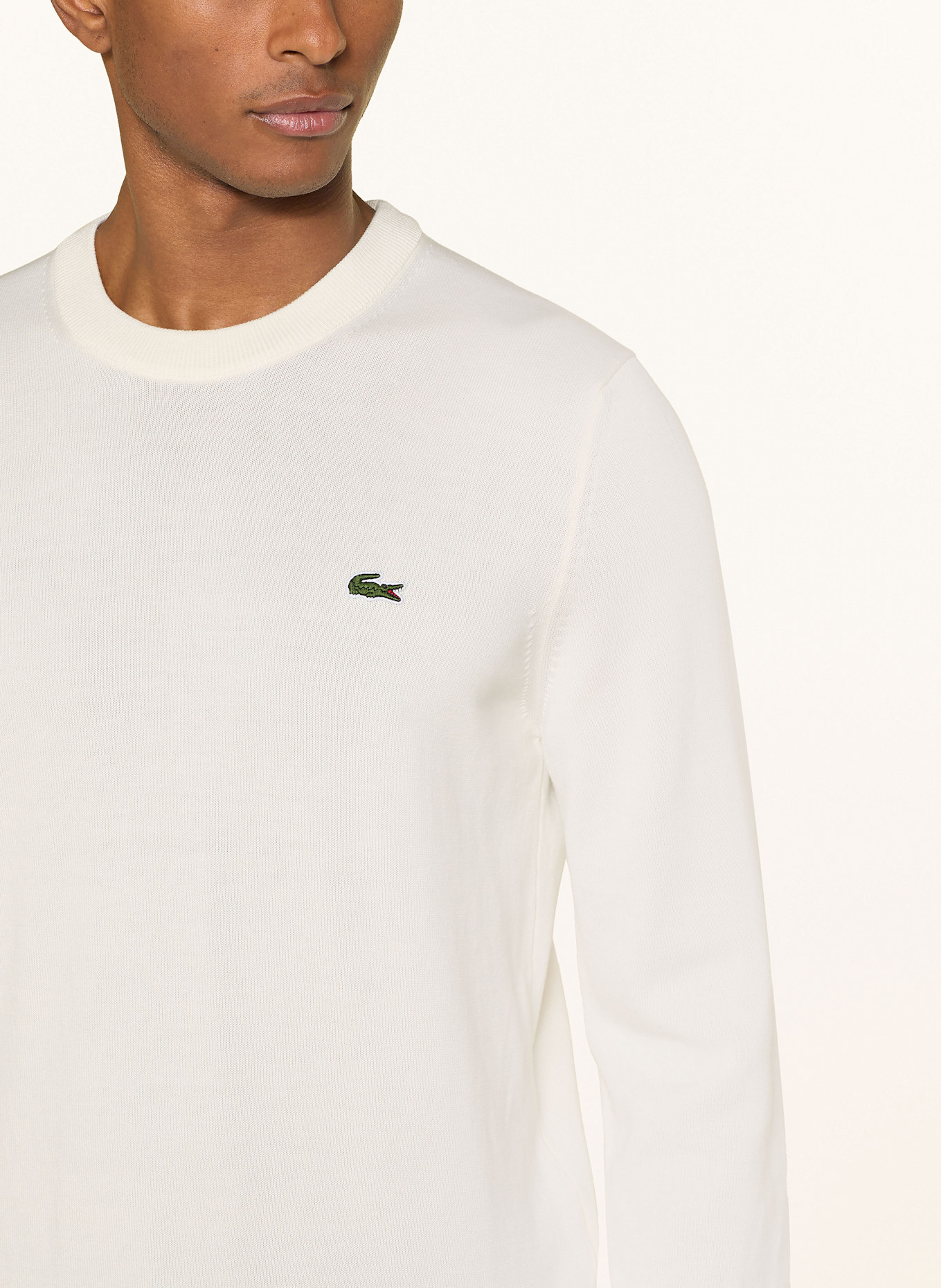 LACOSTE Sweater: CREAM