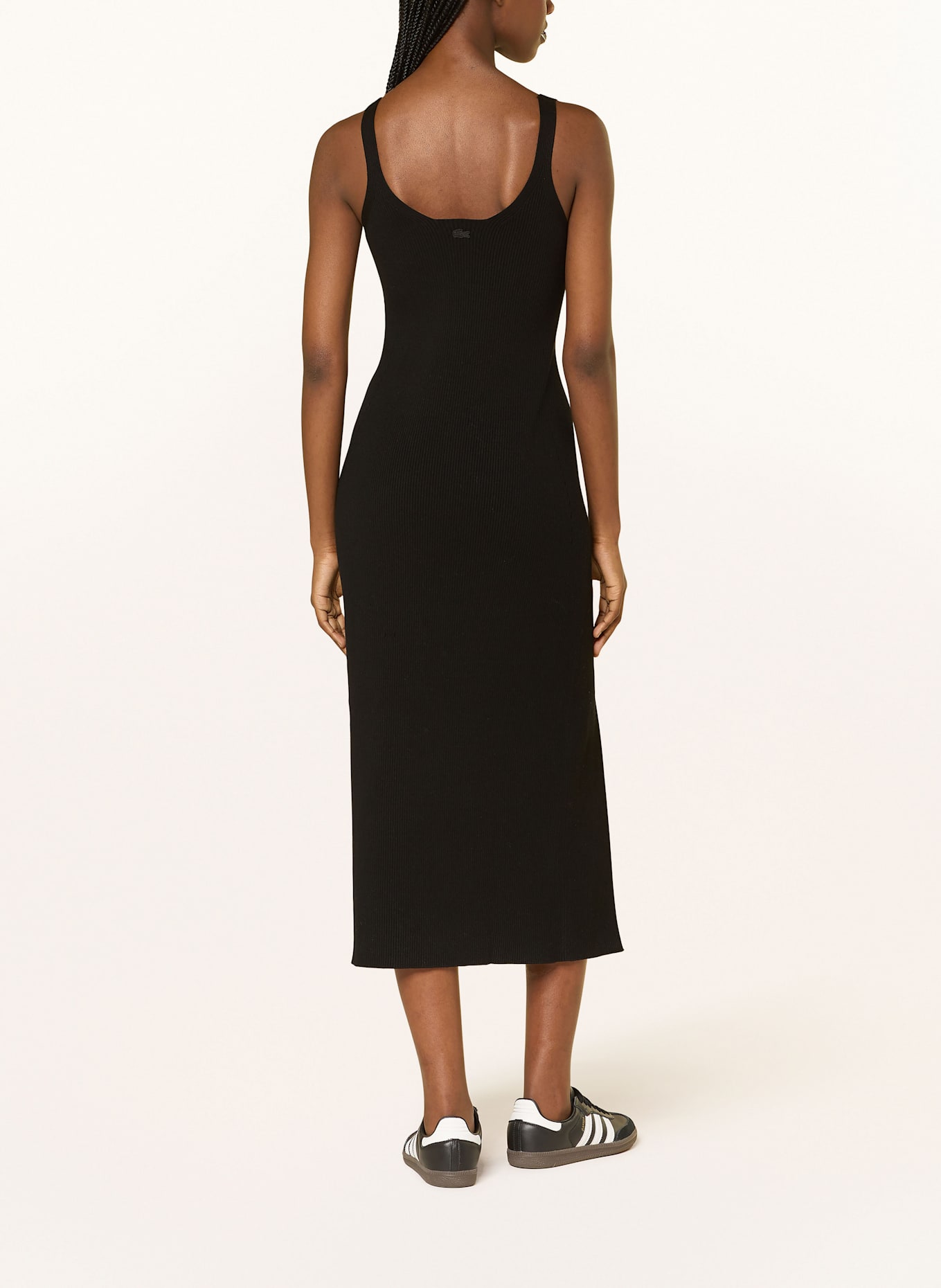 LACOSTE Strickkleid: SCHWARZ
