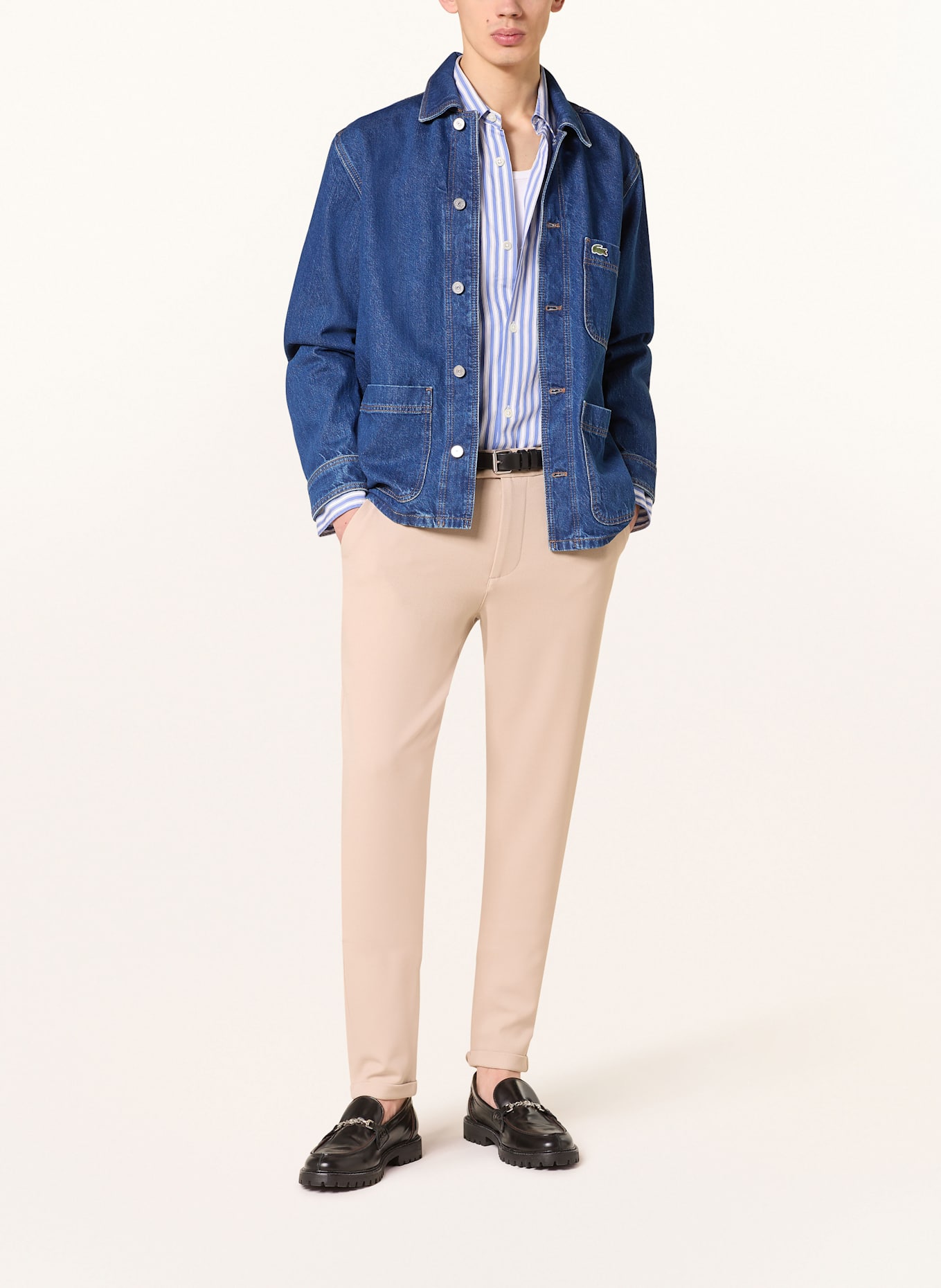 LACOSTE Jeansjacke: DUNKELBLAU
