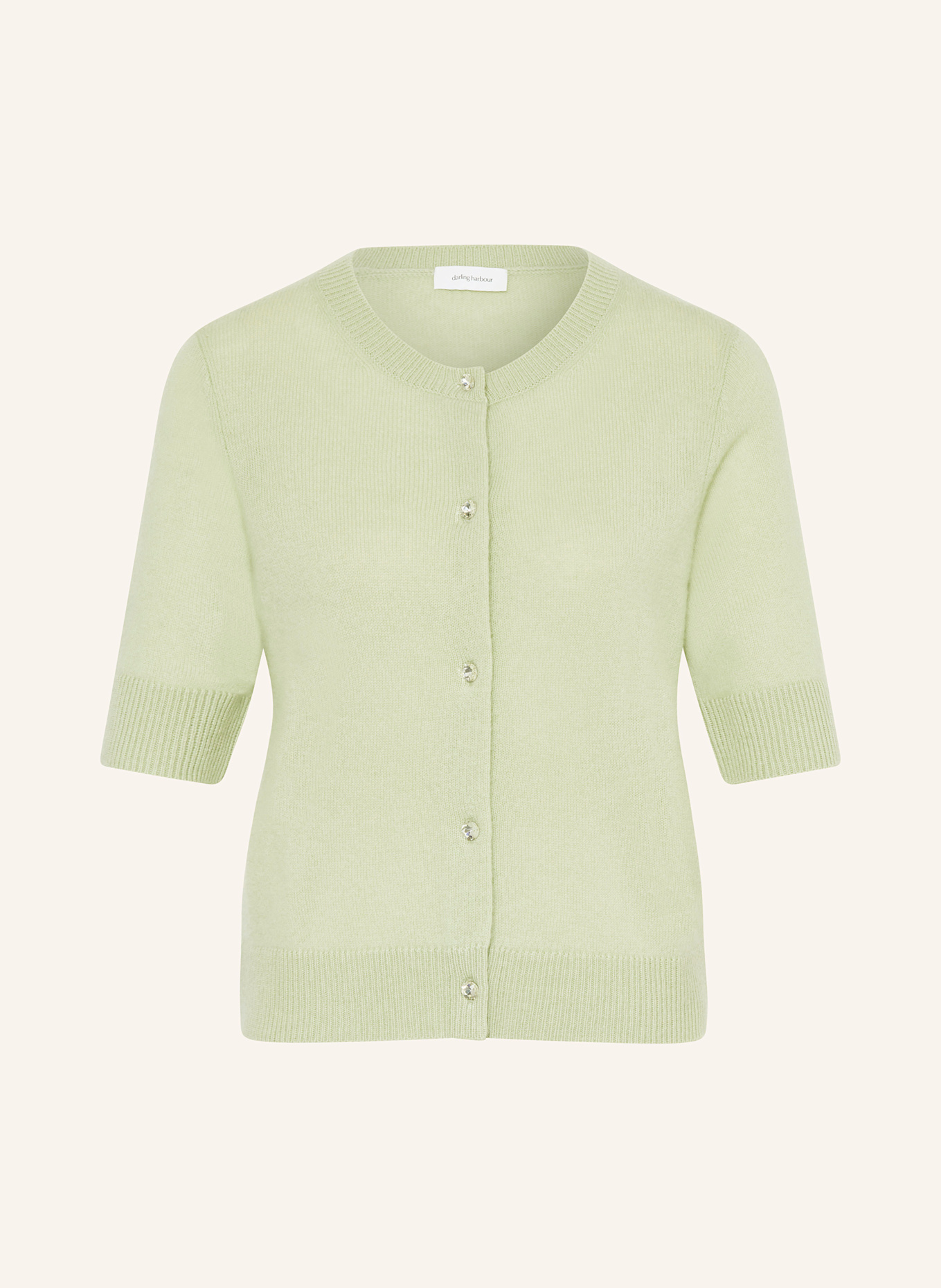darling harbour Strickjacke mit Cashmere: lindgrün