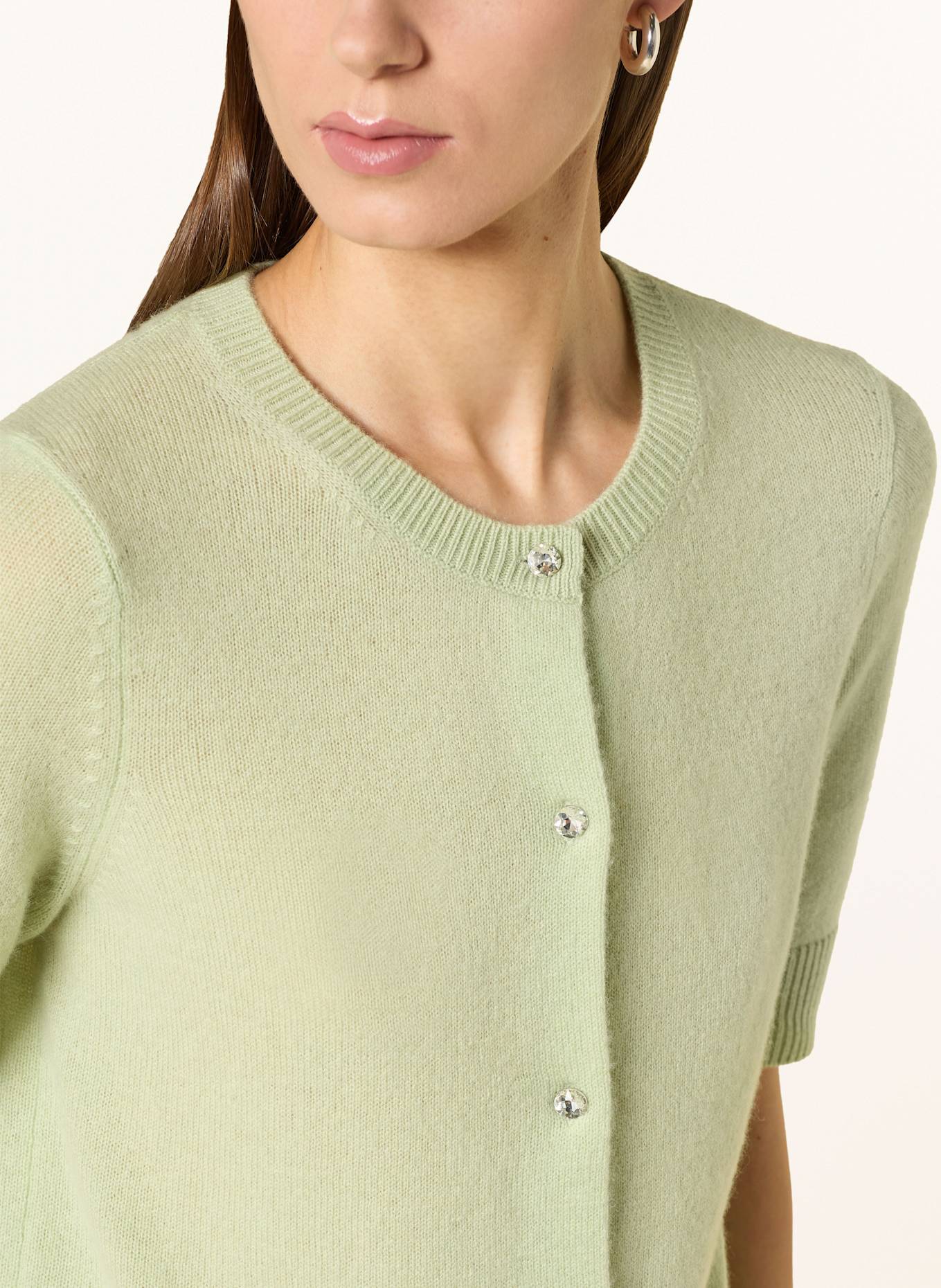 darling harbour Strickjacke mit Cashmere: lindgrün