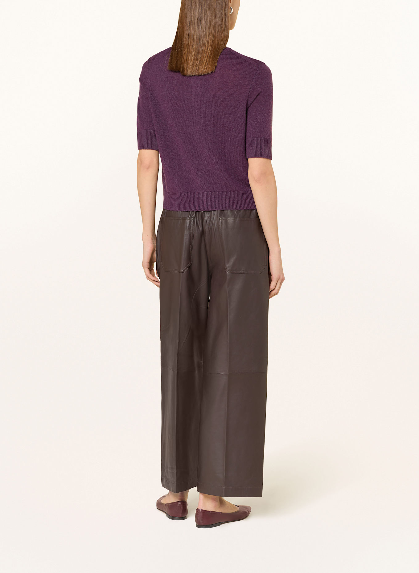 darling harbour Strickjacke mit Cashmere: PFLAUME