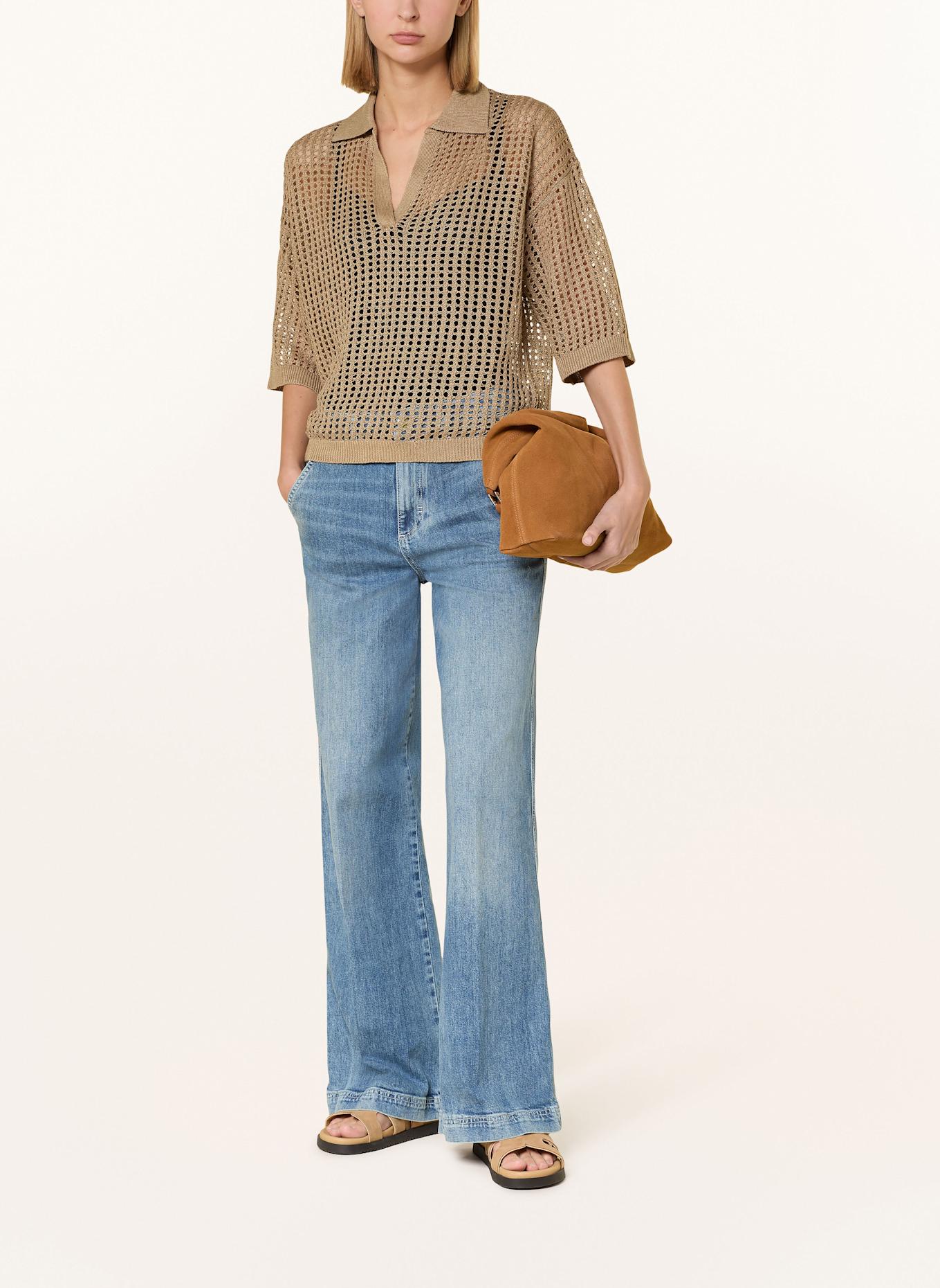 darling harbour Leinenpullover: TAUPE