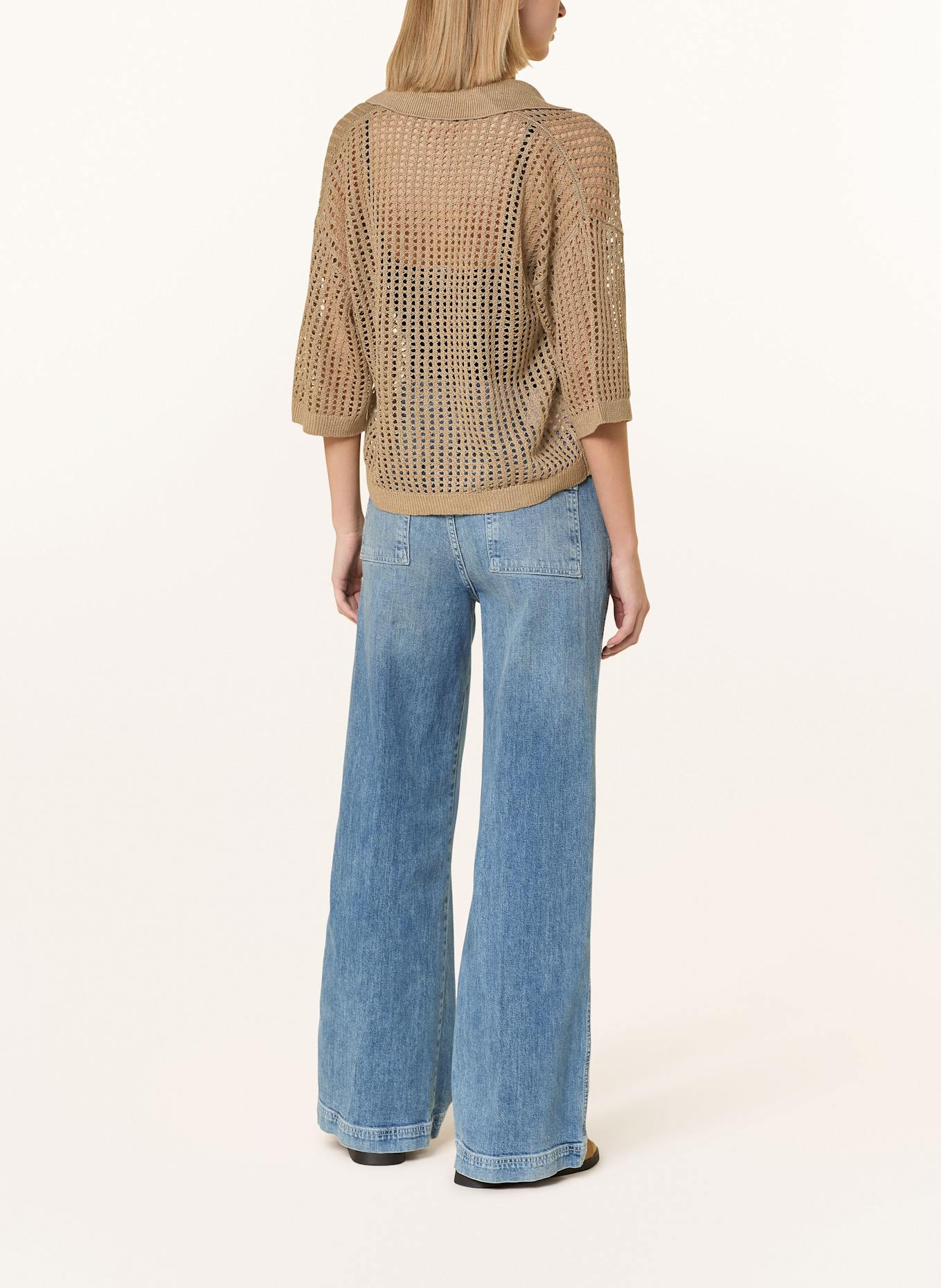 darling harbour Leinenpullover: TAUPE