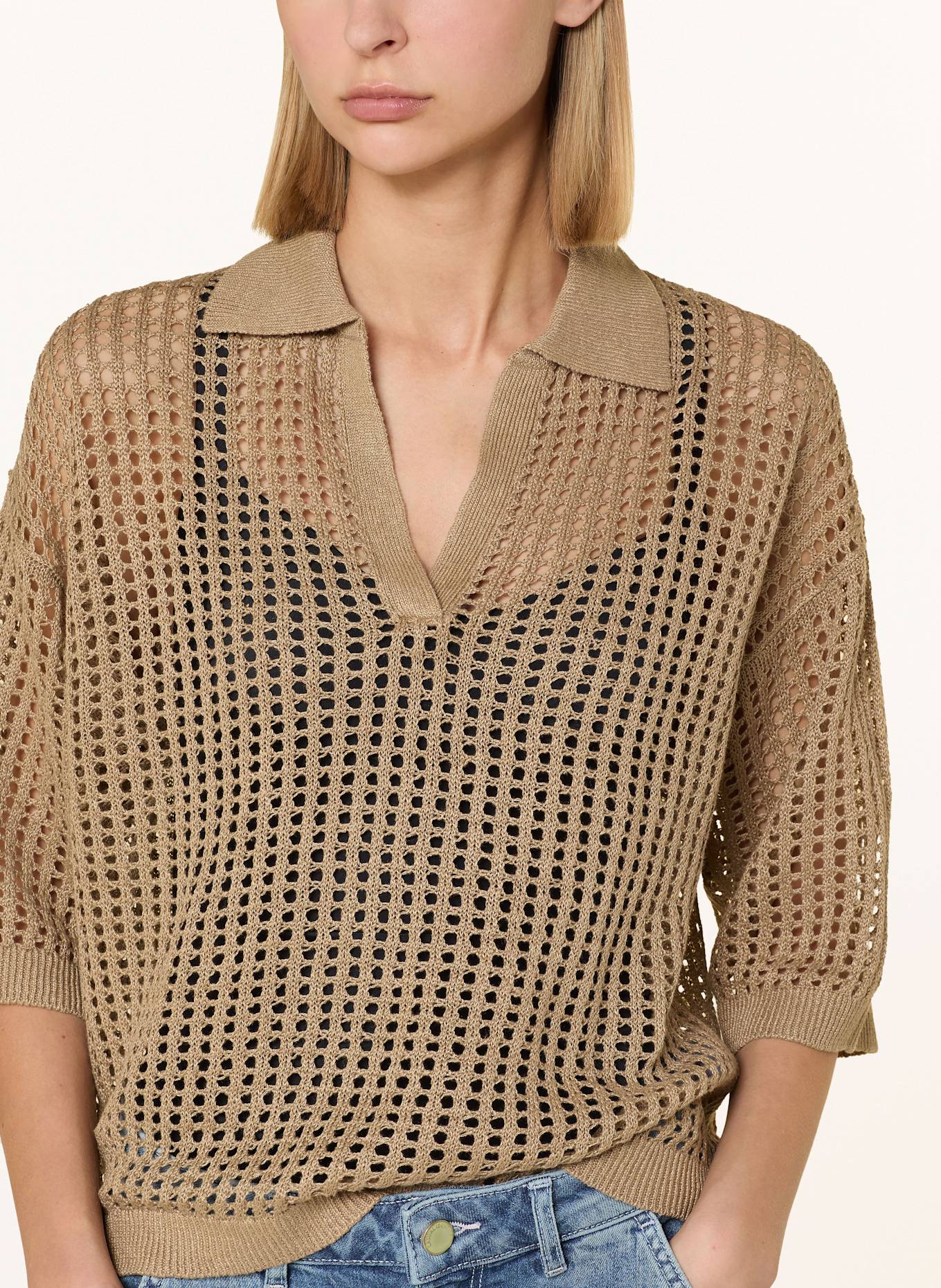 darling harbour Leinenpullover: TAUPE