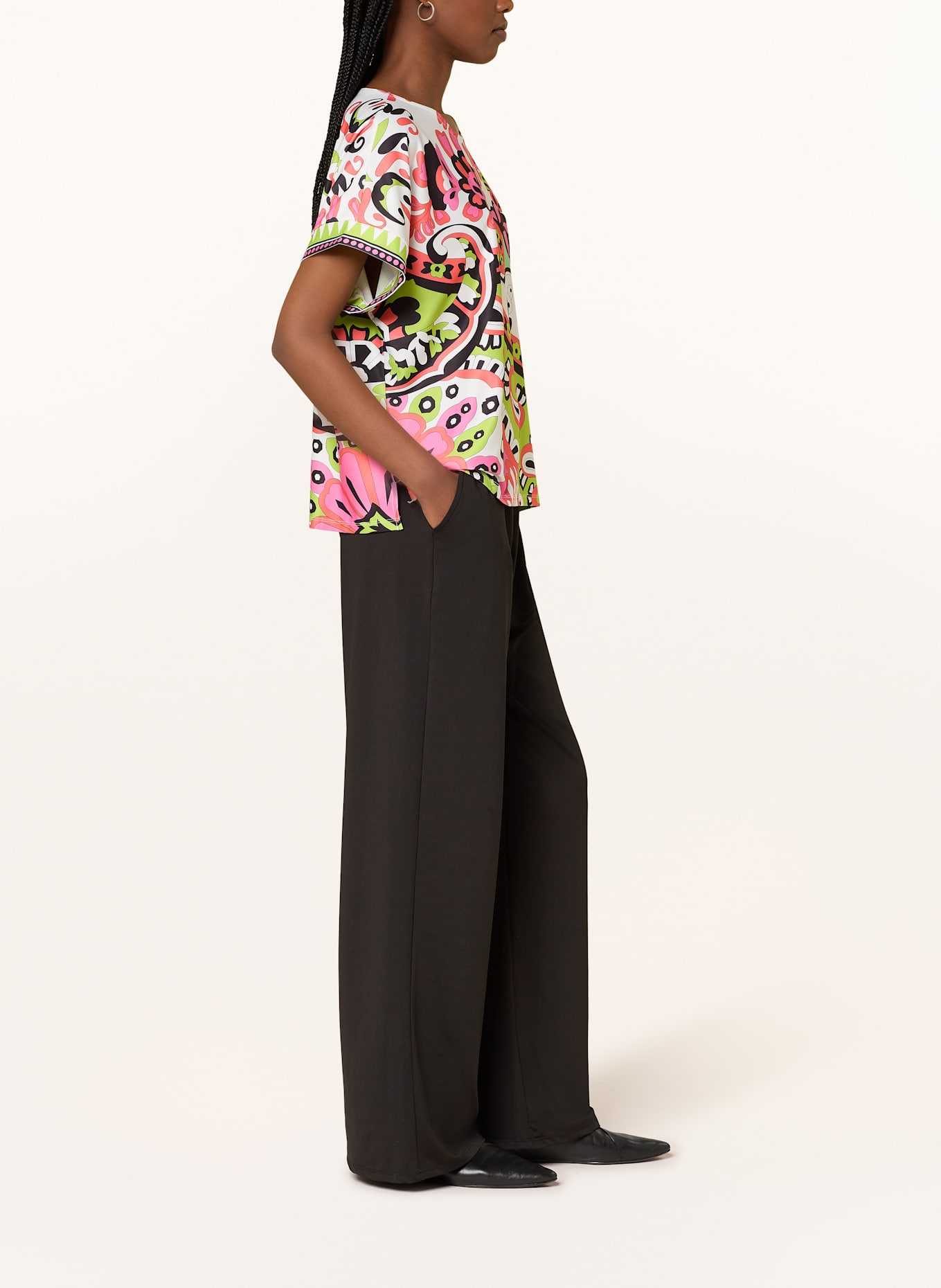 darling harbour Wide leg trousers: SCHWARZ