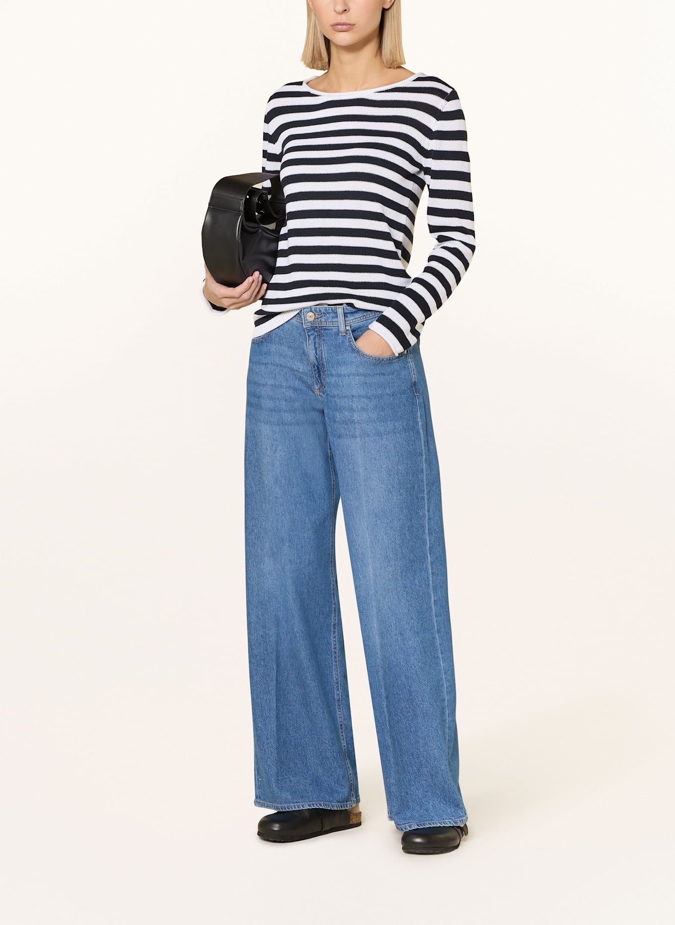 darling harbour Sweter: WEIß / MARINE