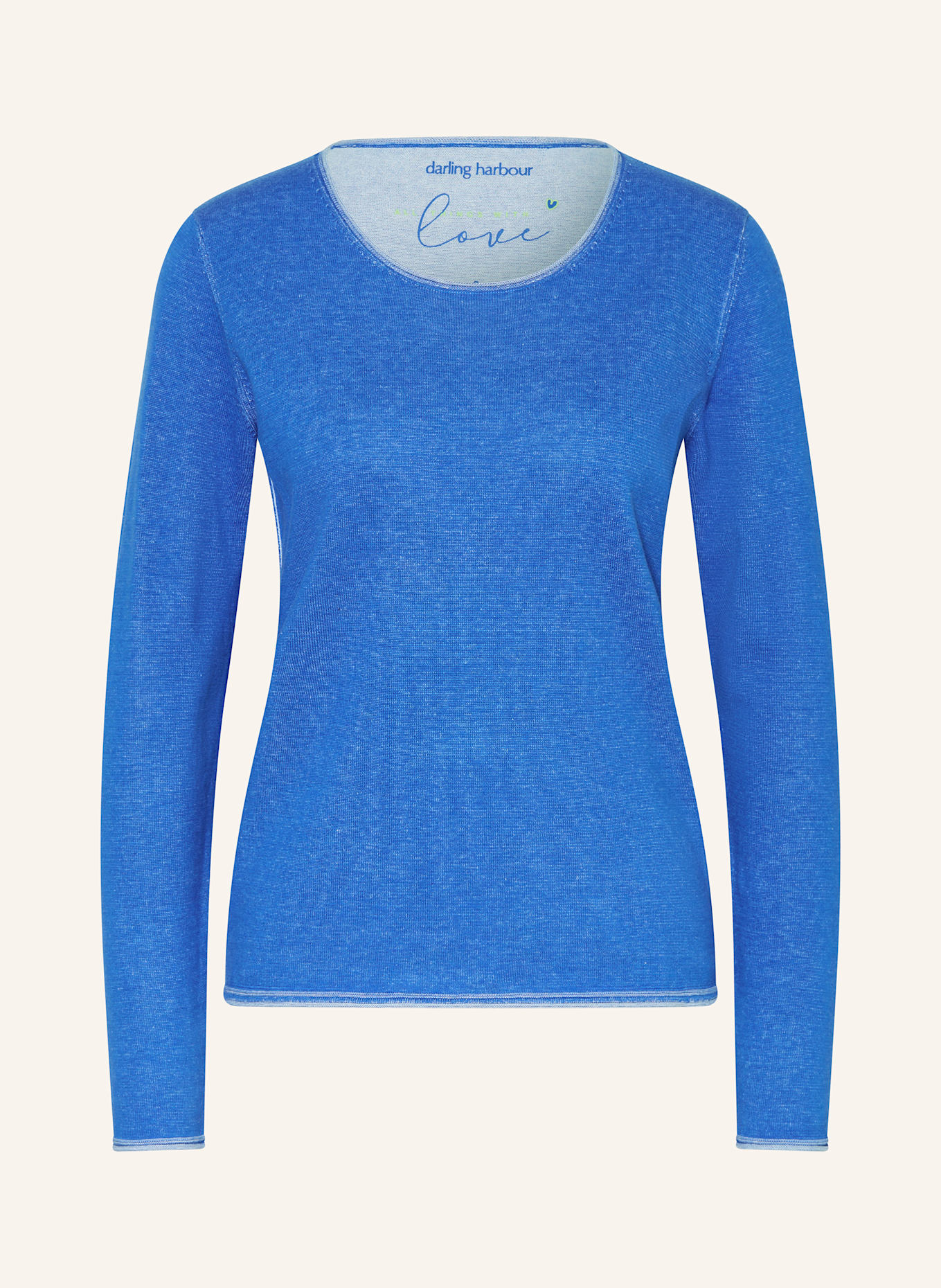 darling harbour Pullover: AZUR / WEISS