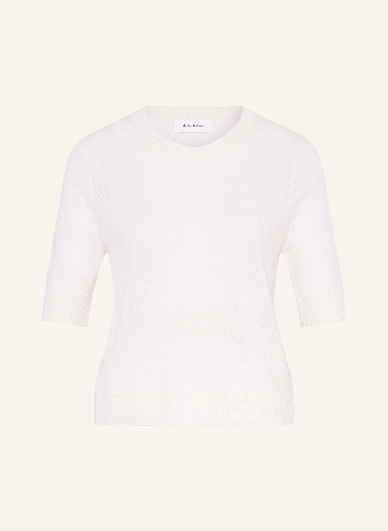 darling harbour Knit shirt with cashmere: OFFWHITE