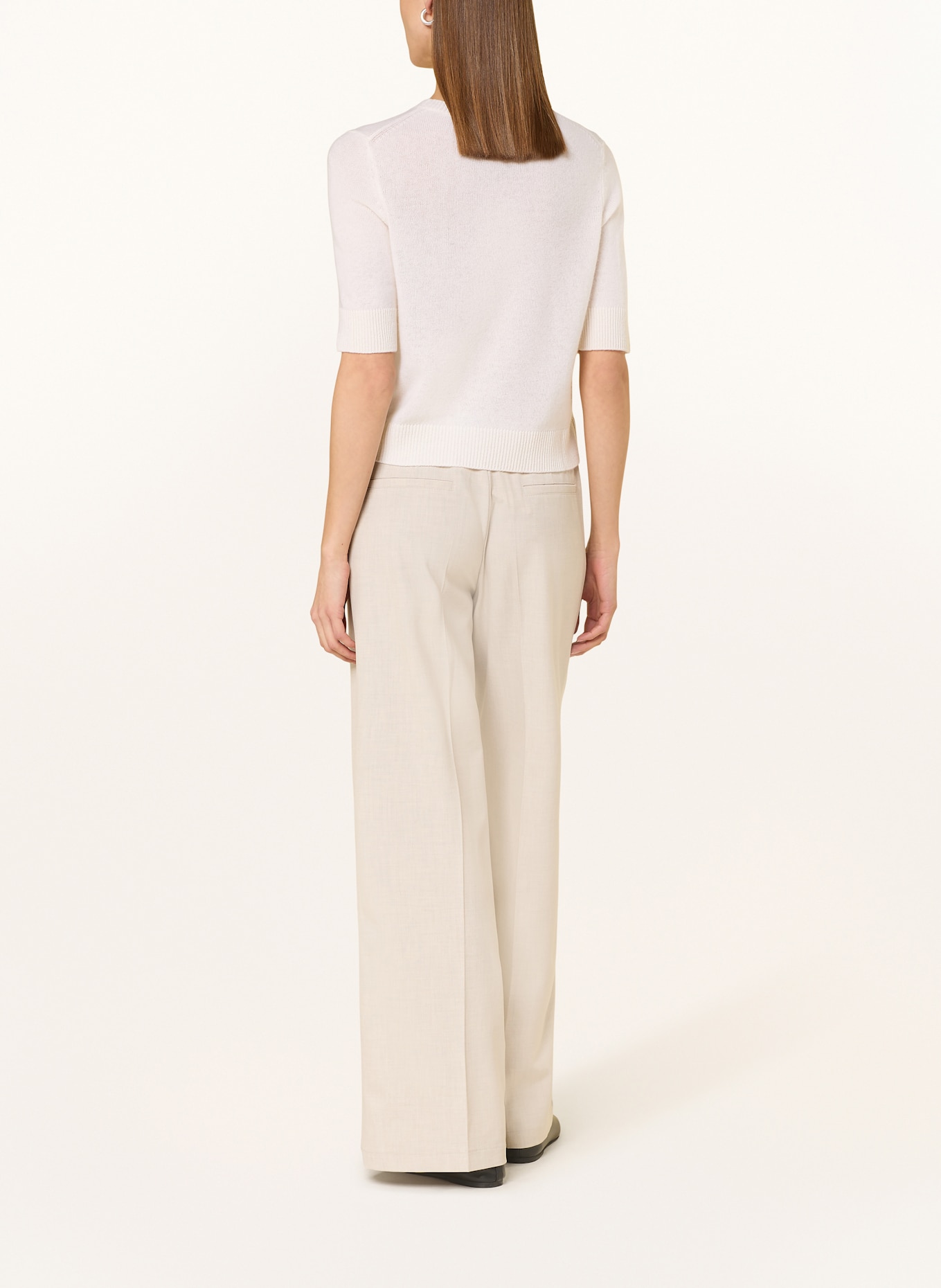 darling harbour Knit shirt with cashmere: OFFWHITE