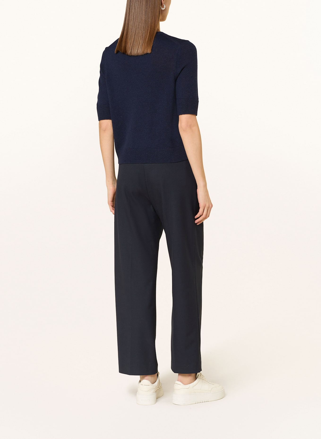 darling harbour Strickshirt mit Cashmere: MARINE