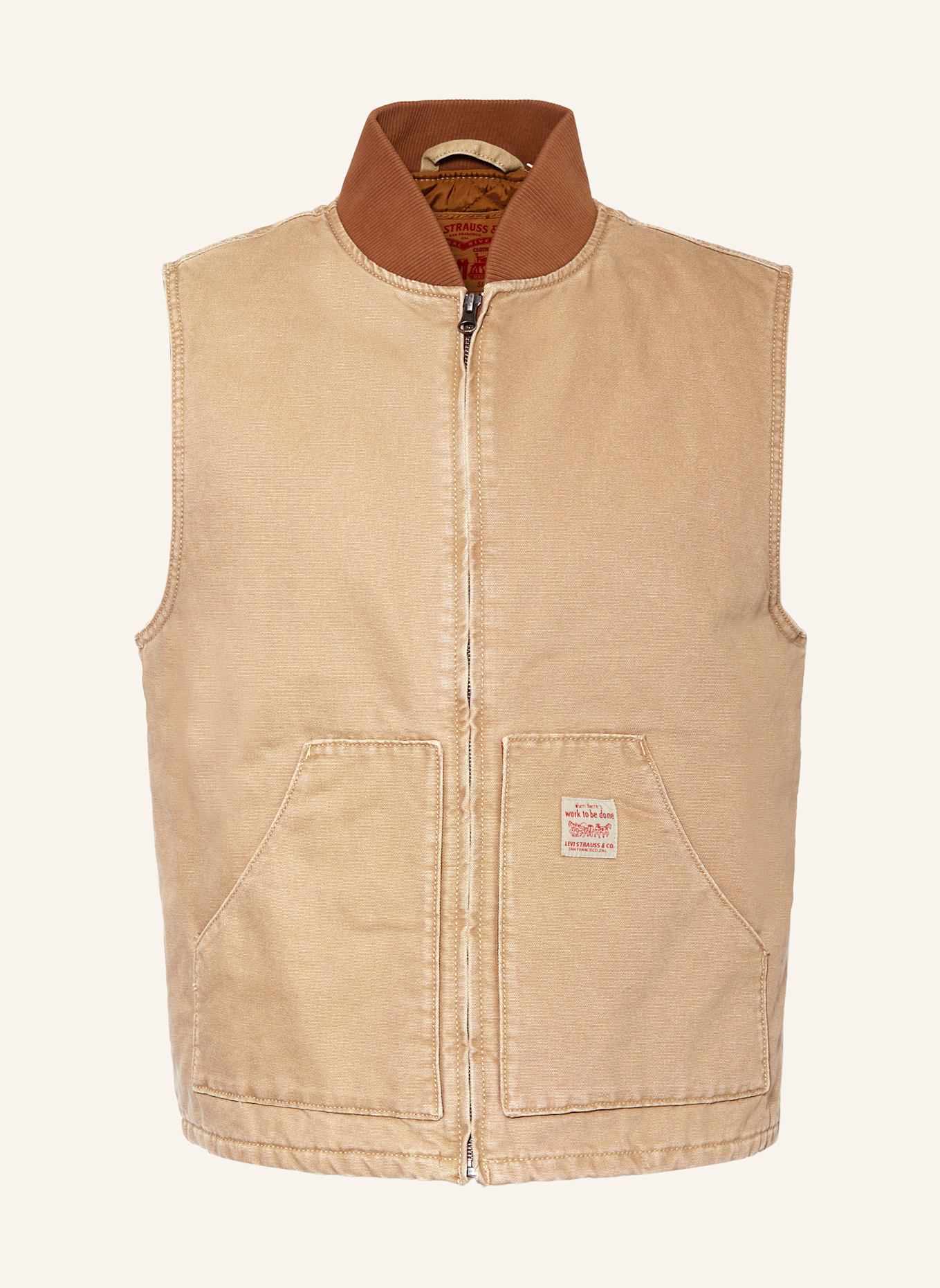Levi's® Weste SANSOME: HELLBRAUN