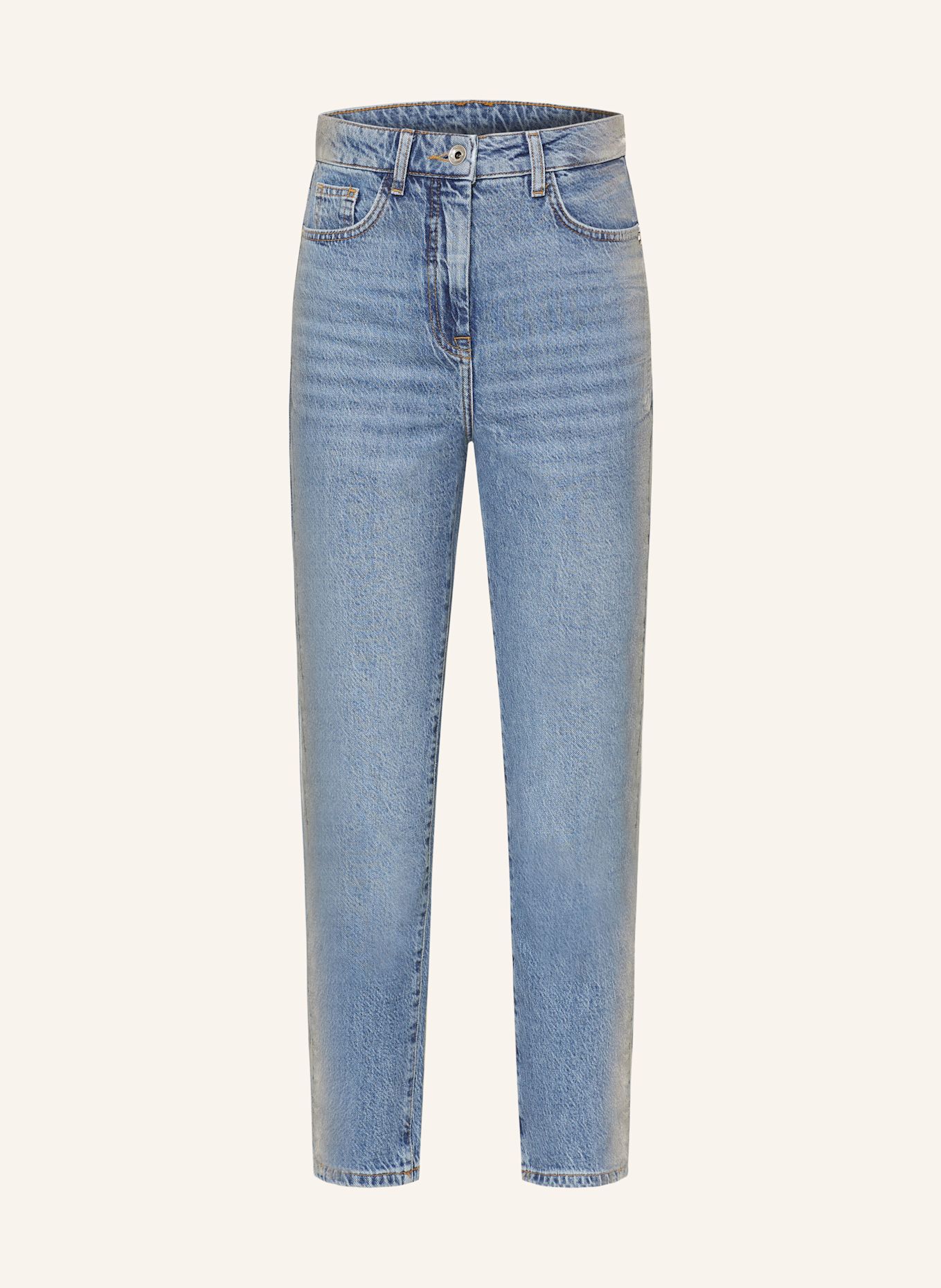 PATRIZIA PEPE 7/8-Jeans: S709 Shiny silver Coated