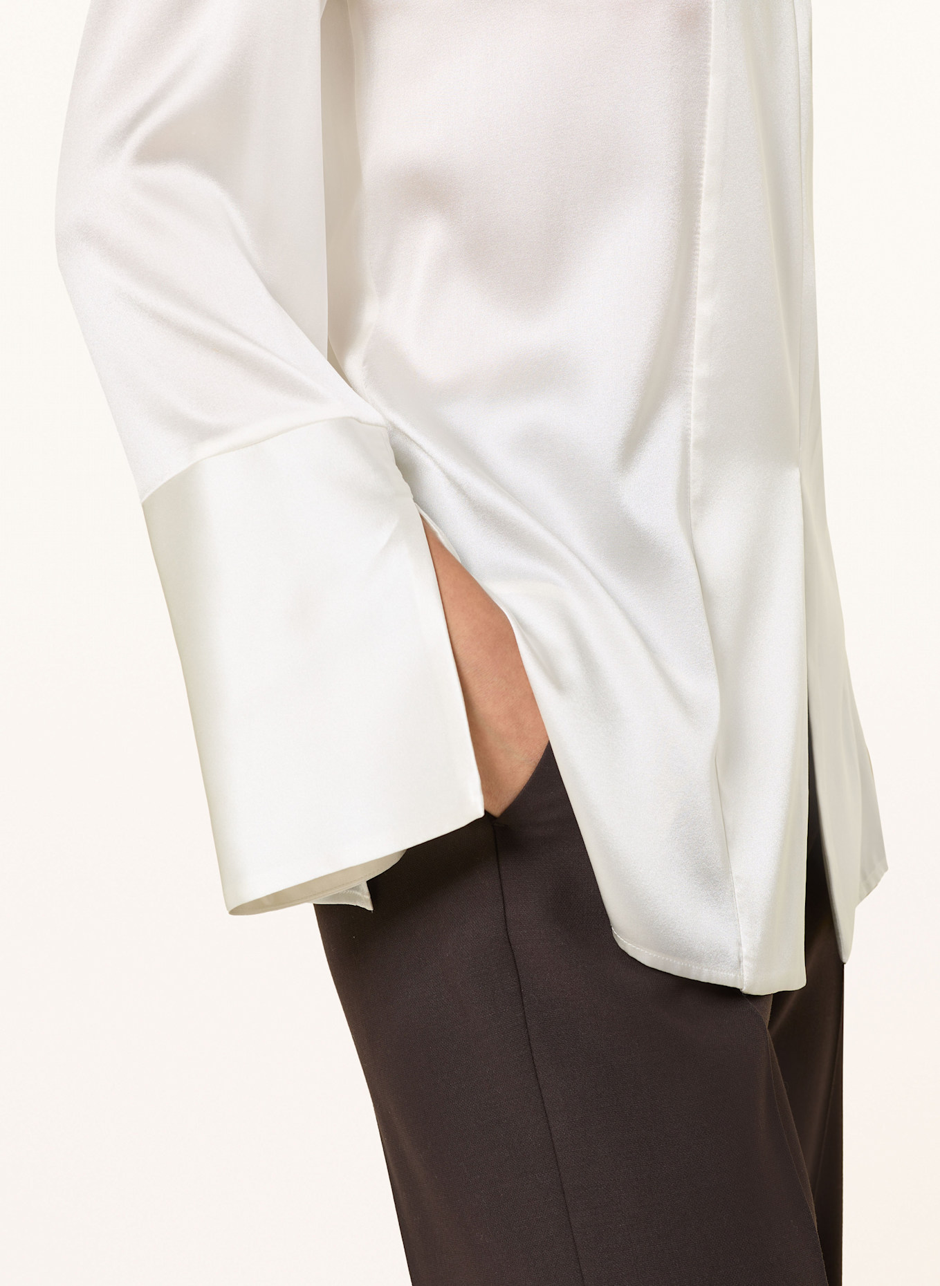 van Laack Silk blouse VL-DENISA-XX, Color: WHITE (Image 4)