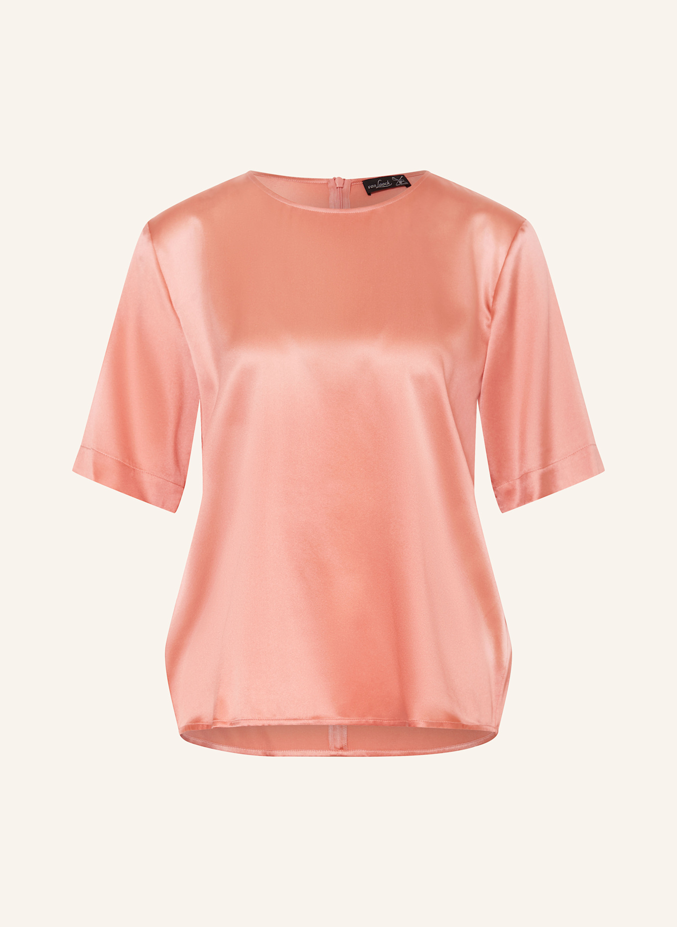 van Laack Silk shirt blouse VL-TANIMA-XX: LIGHT RED