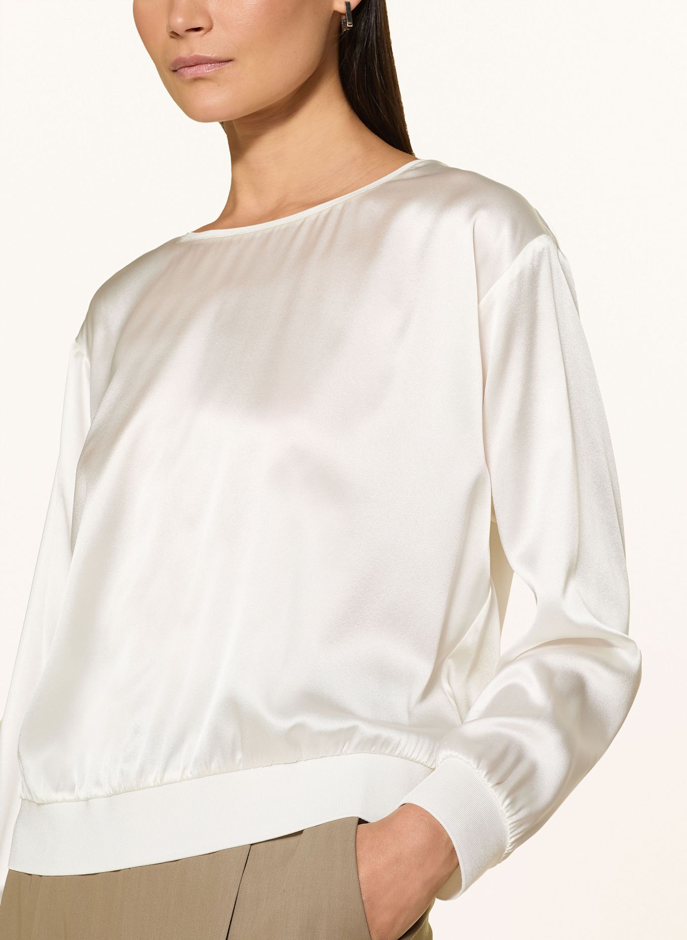 van Laack Silk shirt blouse VL-LENIAS-XX, Color: WHITE (Image 4)