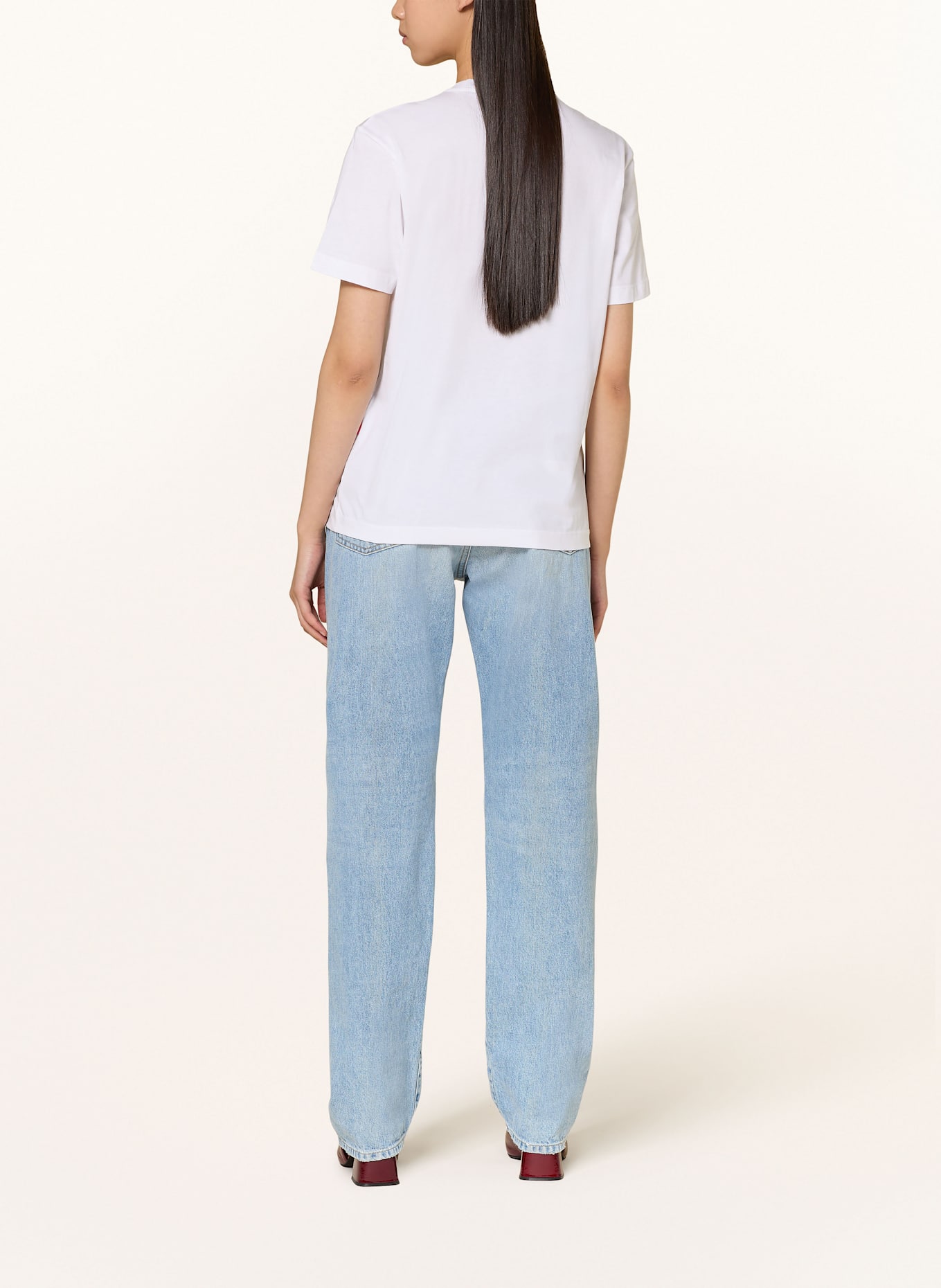 JOOP! JEANS T-Shirt TESSA: WEISS / ROT