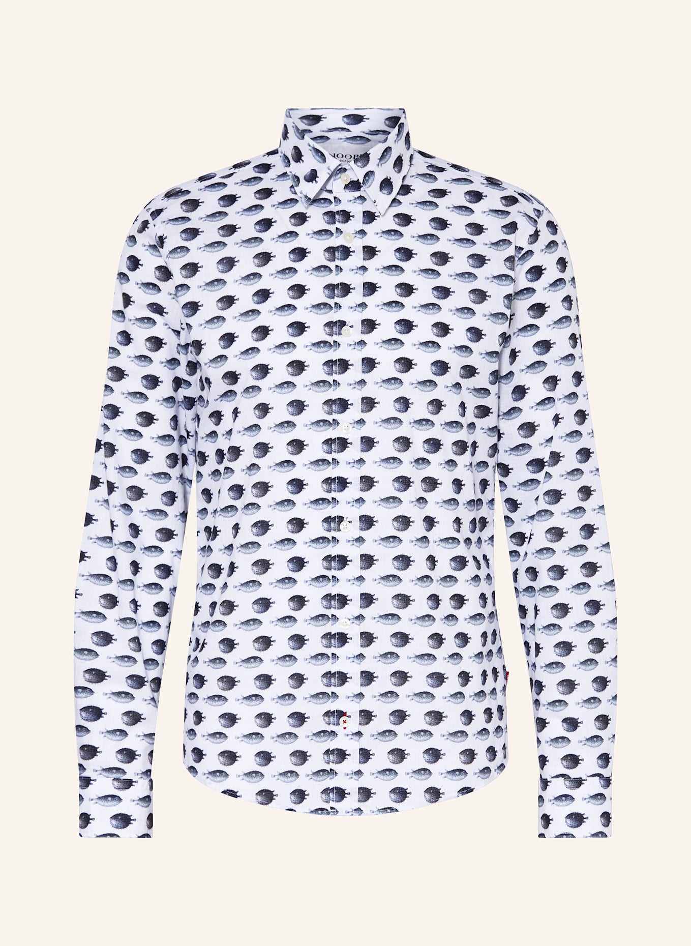 JOOP! JEANS Hemd HANSON Comfort Fit: DUNKELBLAU / WEISS