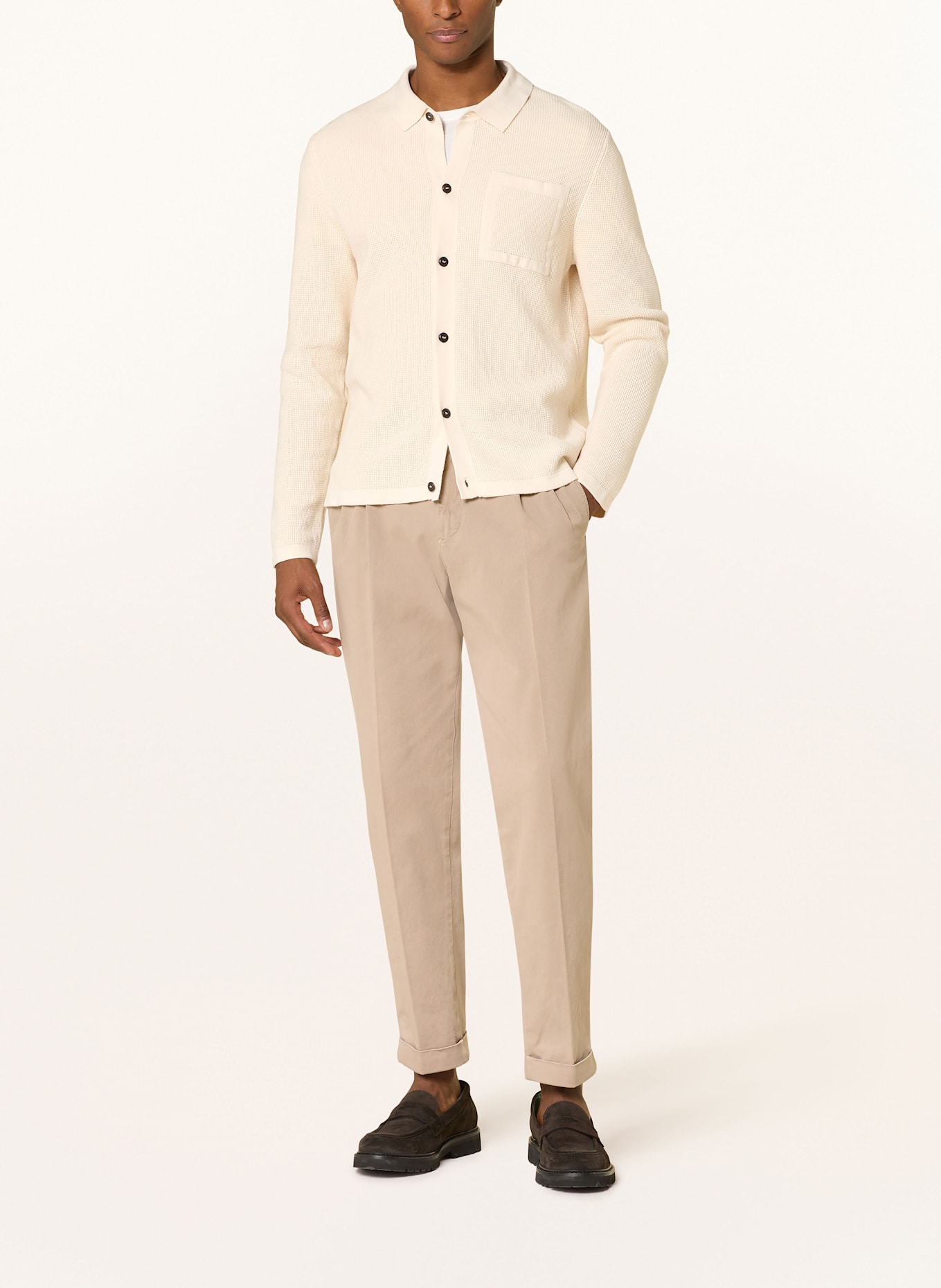 JOOP! JEANS Strickjacke ORLANO: BEIGE