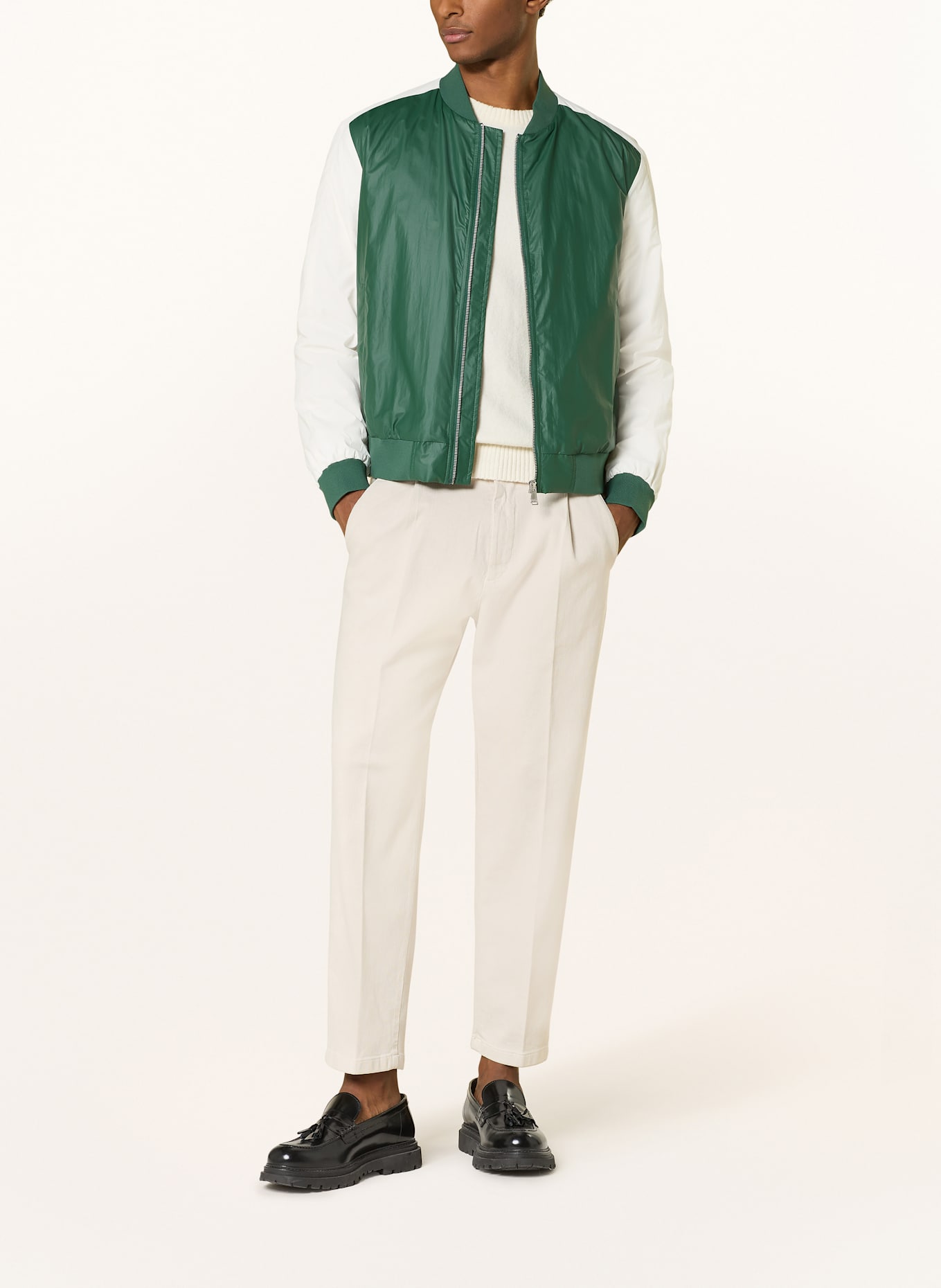 JOOP! JEANS Blouson PIETRO: GRÜN / WEISS