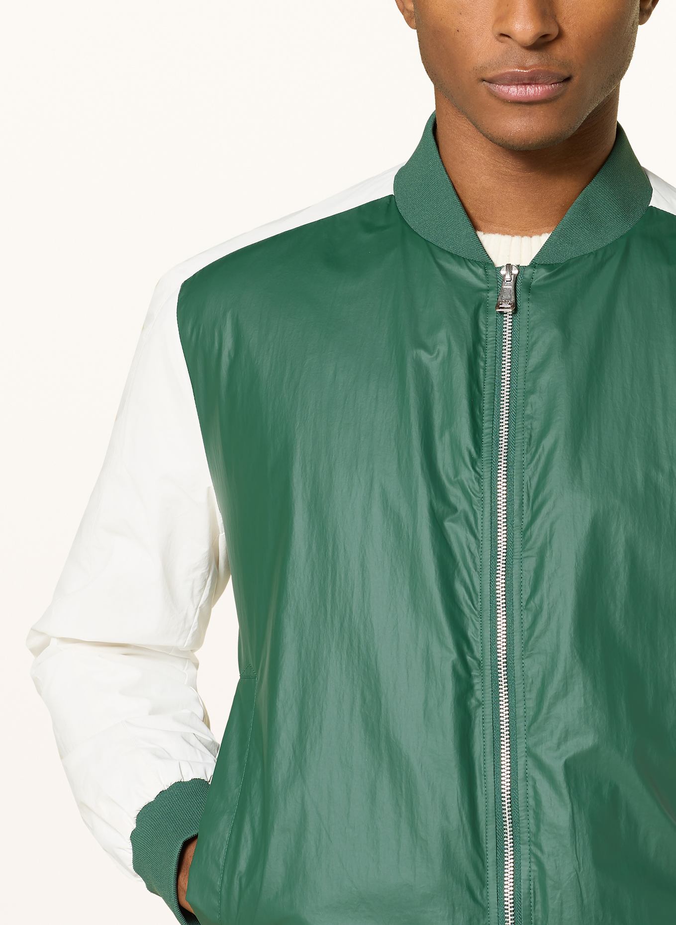 JOOP! JEANS Blouson PIETRO: GRÜN / WEISS