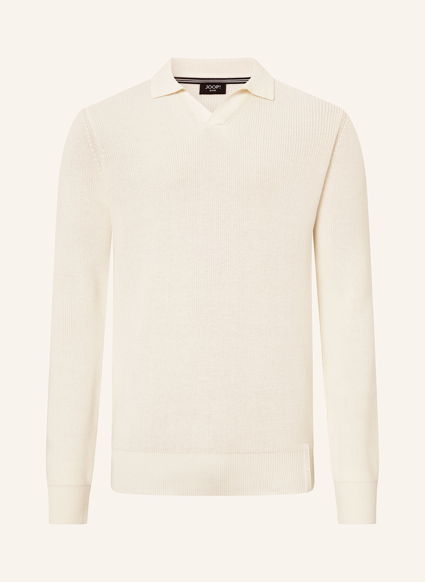 JOOP! JEANS Knitted polo shirt SVENO: BEIGE