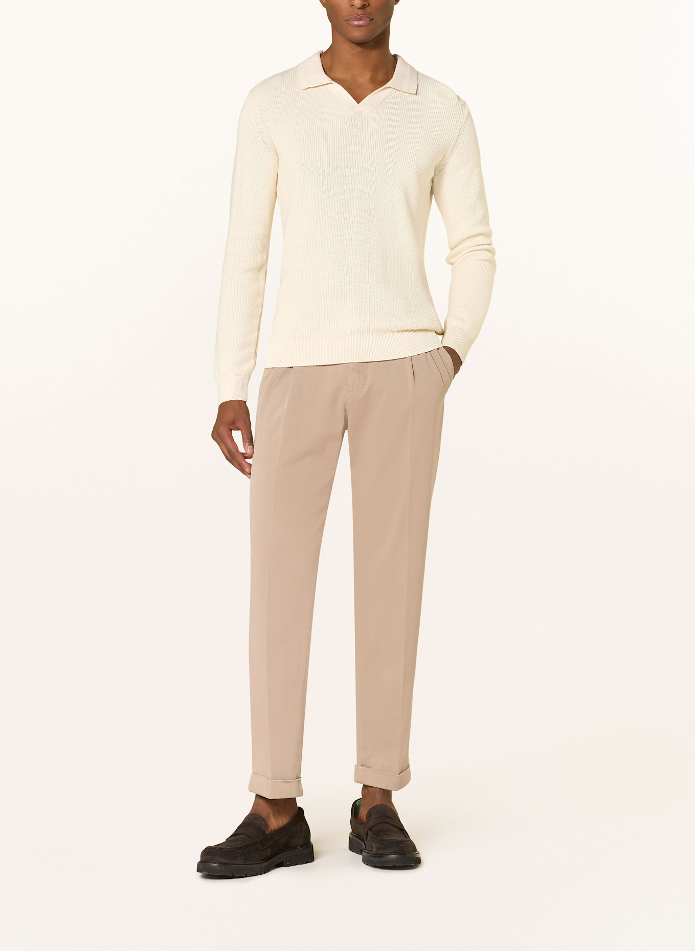 JOOP! JEANS Knitted polo shirt SVENO: BEIGE