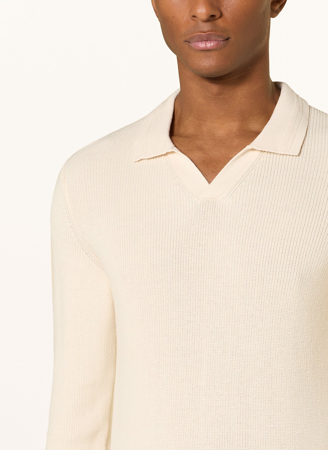 JOOP! JEANS Knitted polo shirt SVENO: BEIGE