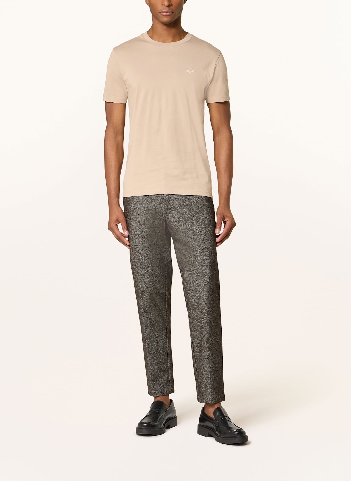 JOOP! JEANS Tričko ALPHIS: SVĚTLE HNĚDÁ