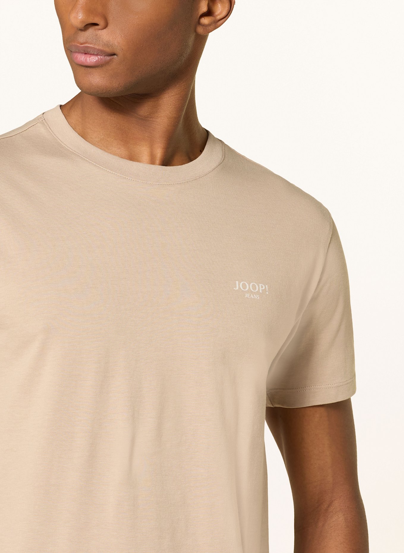 JOOP! JEANS Tričko ALPHIS: SVĚTLE HNĚDÁ