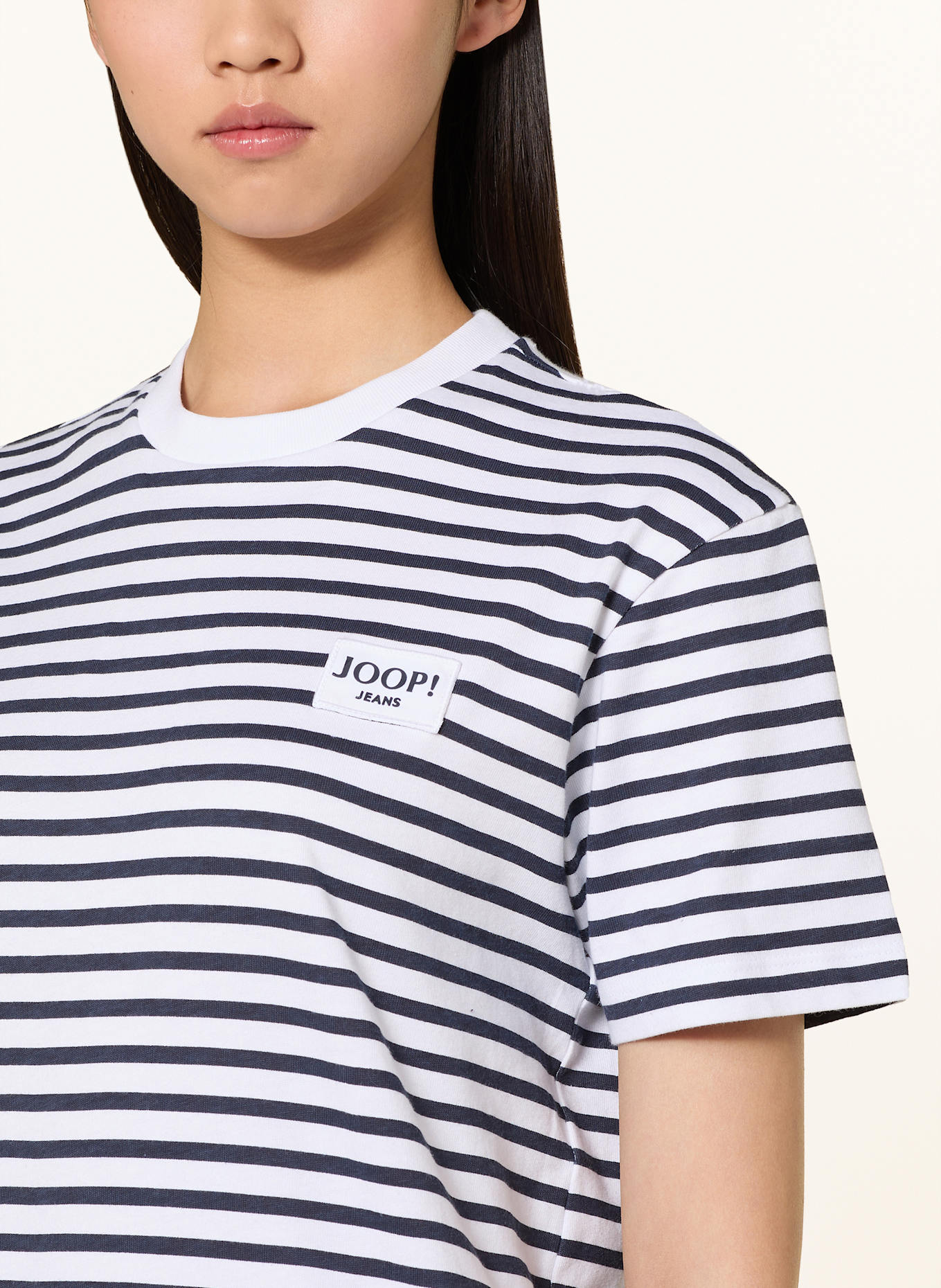 JOOP! JEANS T-shirt: GRANATOWY / BIAŁY