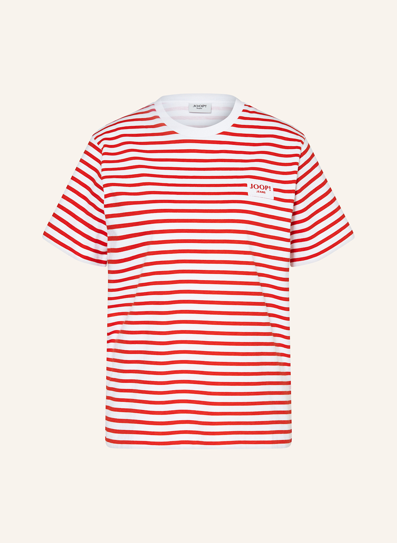 JOOP! JEANS T-shirt: CZERWONY / BIAŁY