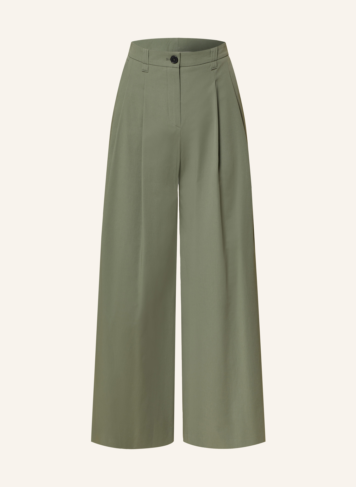 windsor. Wide leg trousers: OLIVE