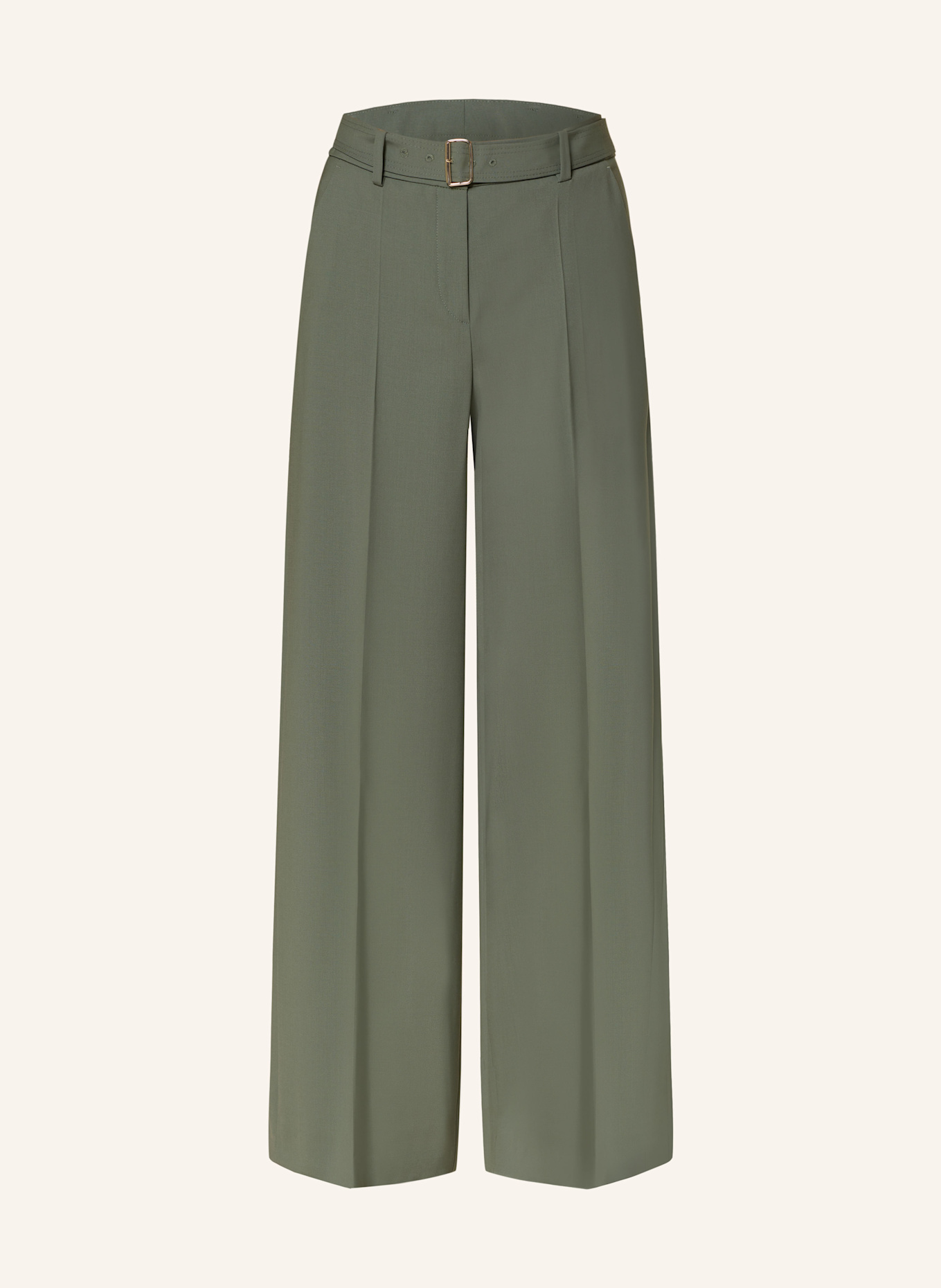 windsor. Wide leg trousers: GREEN