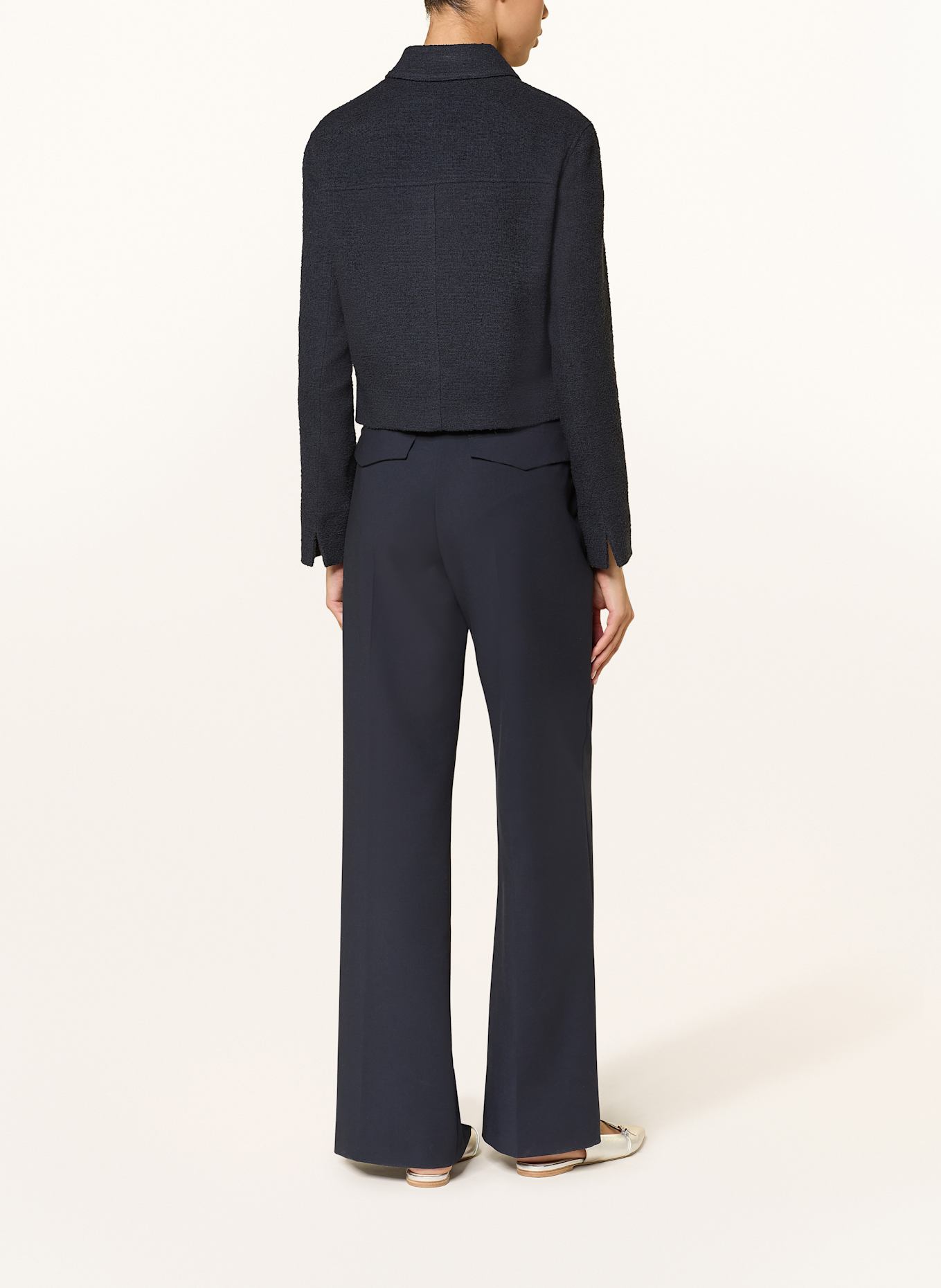 windsor. Blezer z bouclé: GRANATOWY