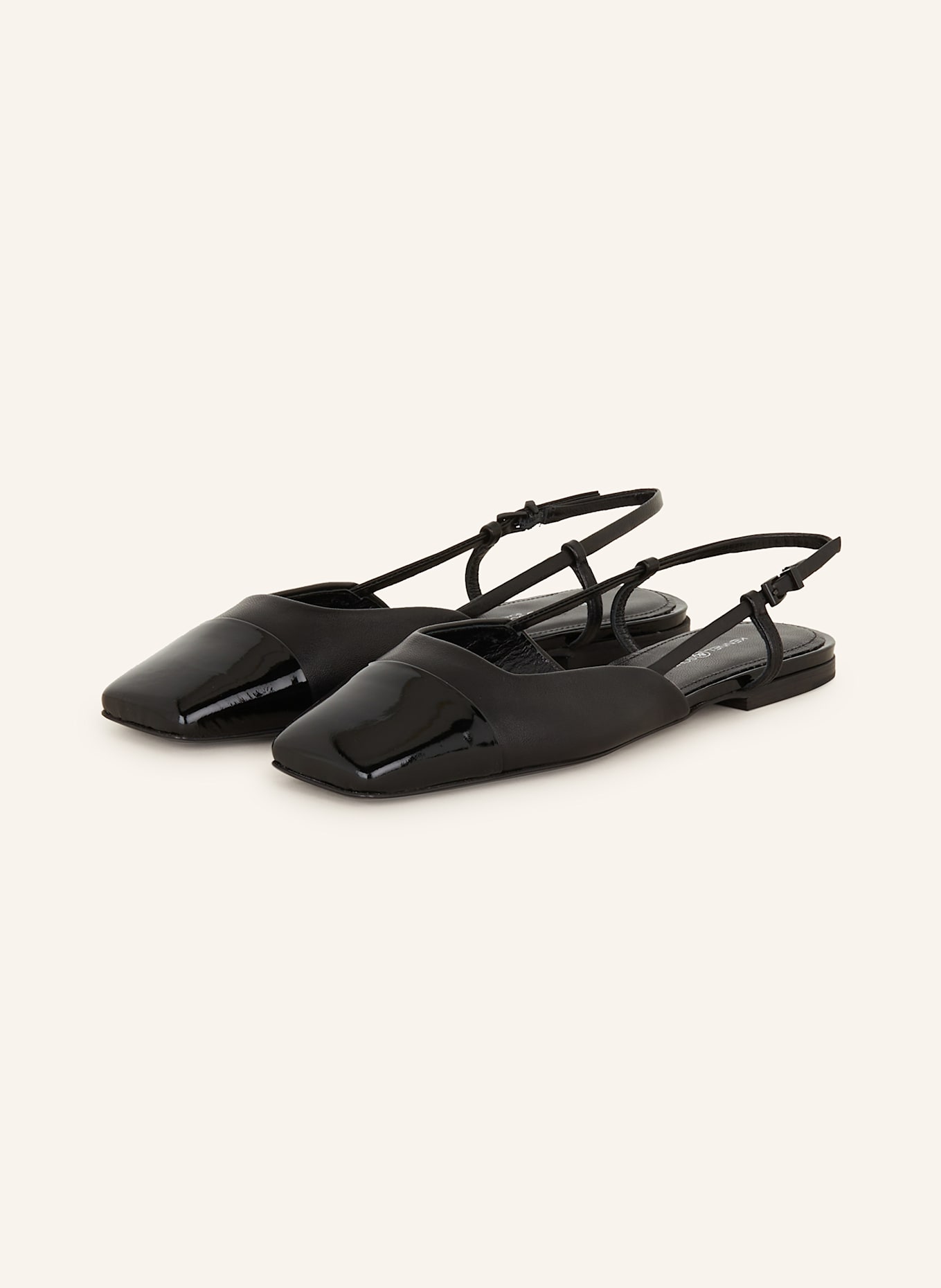 KENNEL & SCHMENGER Sling baleríny LEILA: ČERNÁ